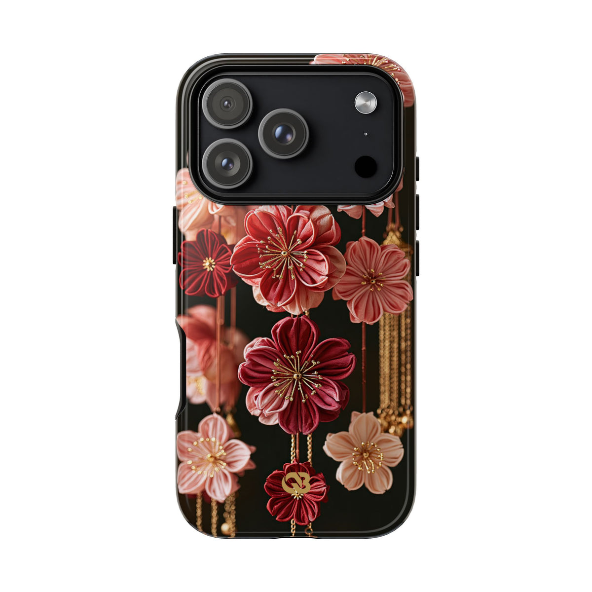 Silk Blossom Kanzashi · Tough Phone Case for iPhone · Pink
