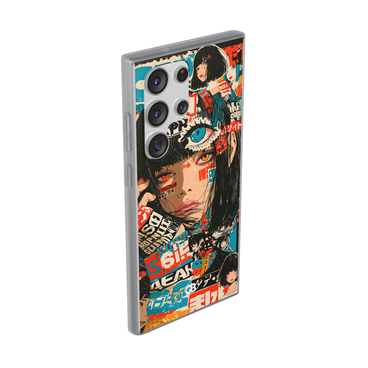 Shibuya Street Collage · Lite Phone Case for Samsung · Red