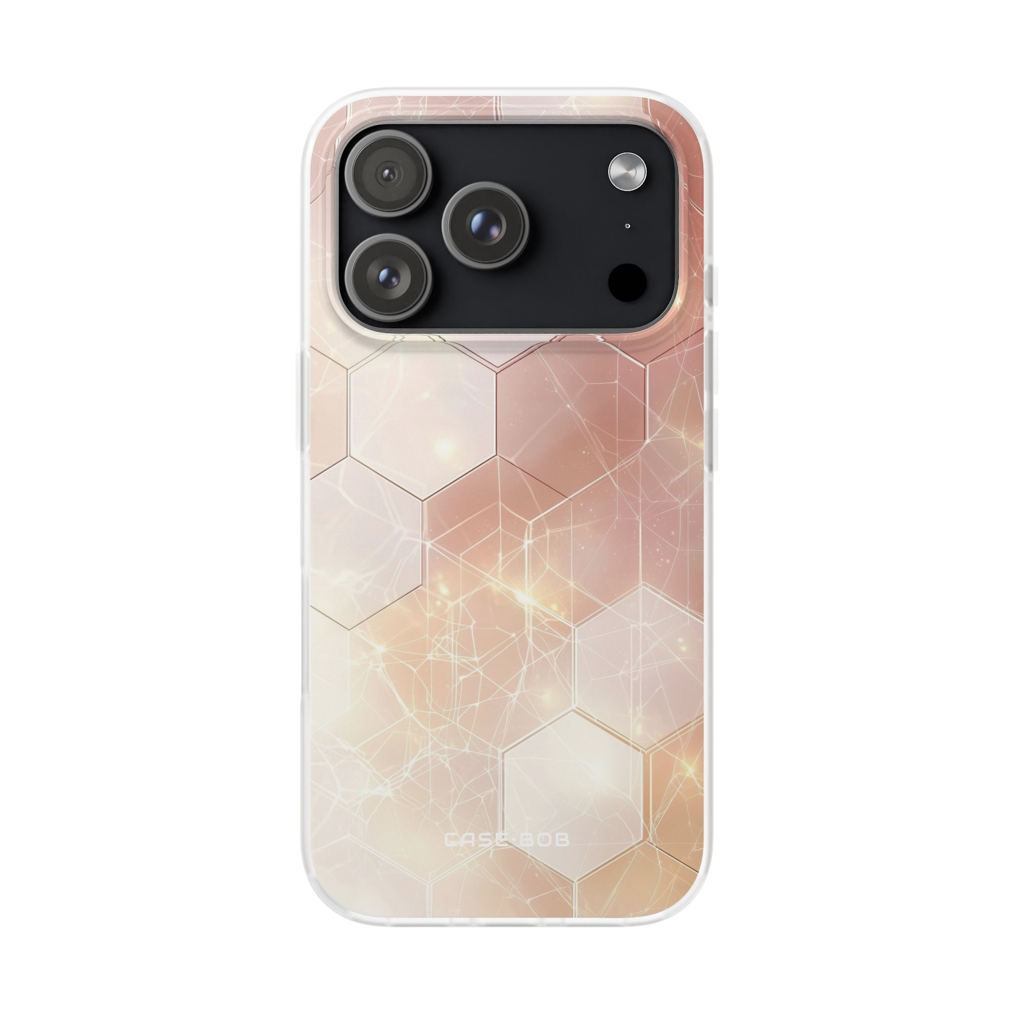 Honeycomb Glow iPhone 17 Pro Case - Soft - CASE•BOB