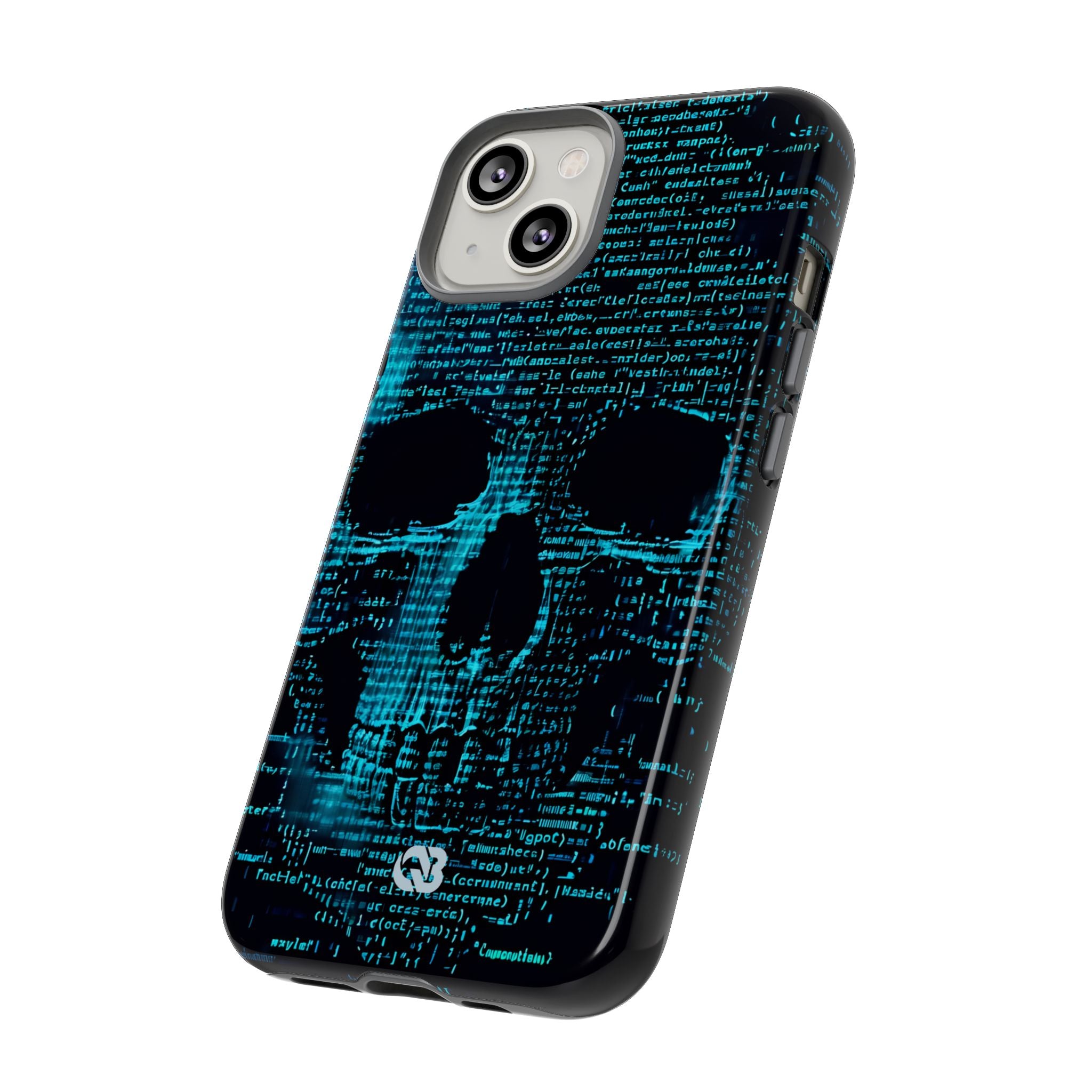 Cyan Glitch Skull · Tough