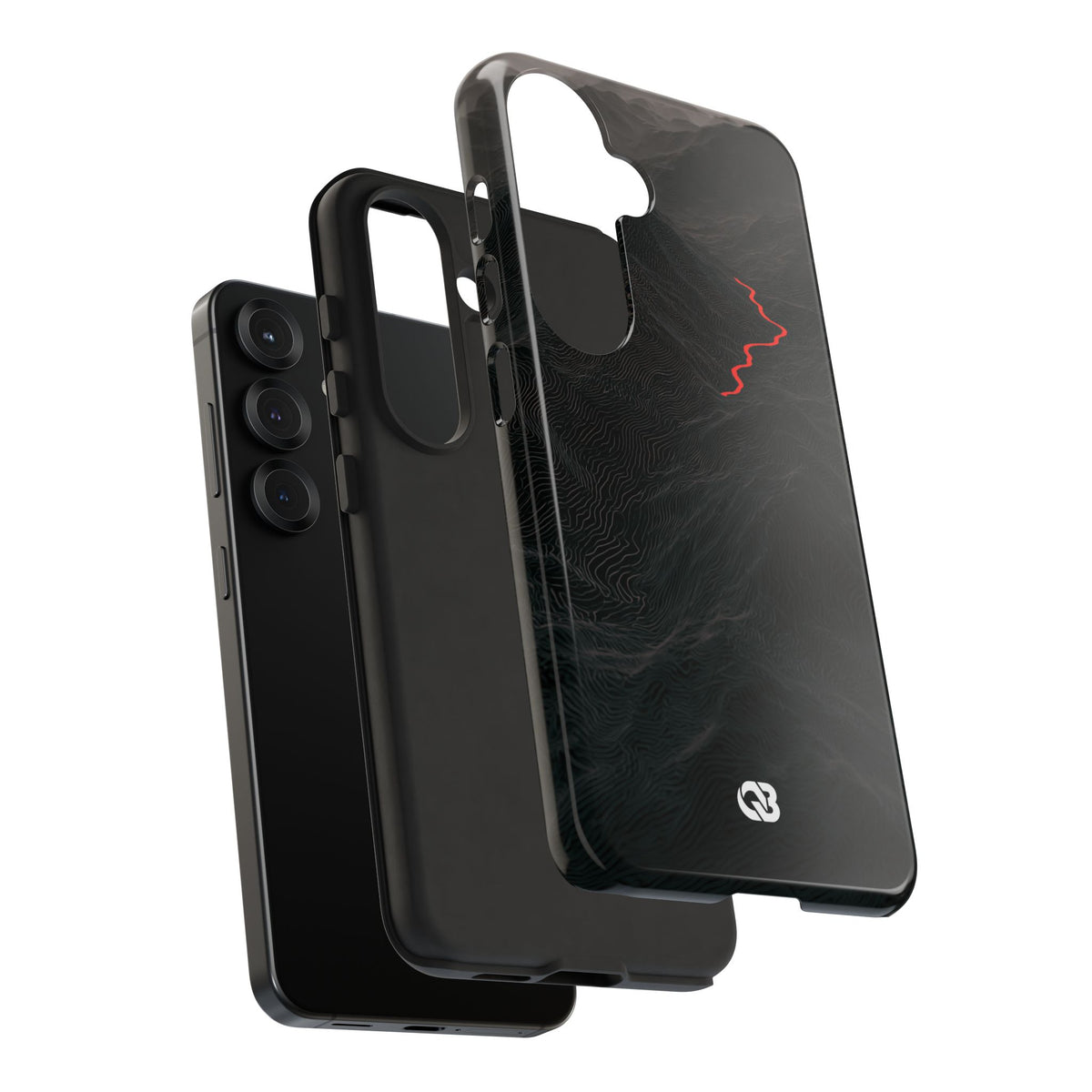 Crimson Ridge Pass · Tough Phone Case for Samsung · Black