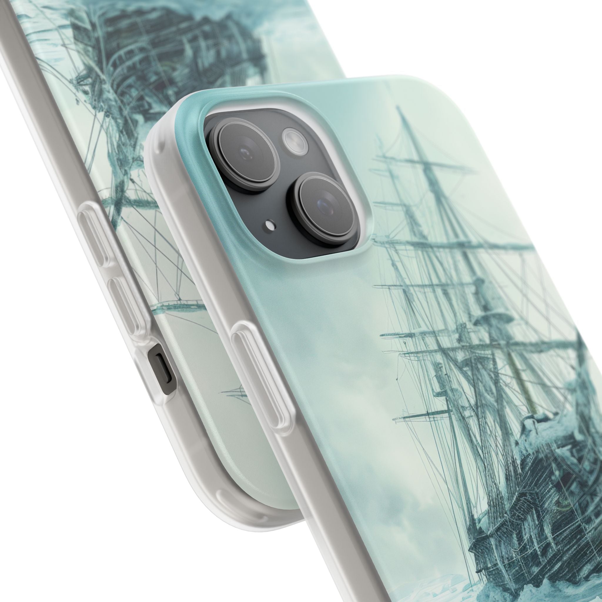 Icebound Ship iPhone 15 Plus Case - Soft