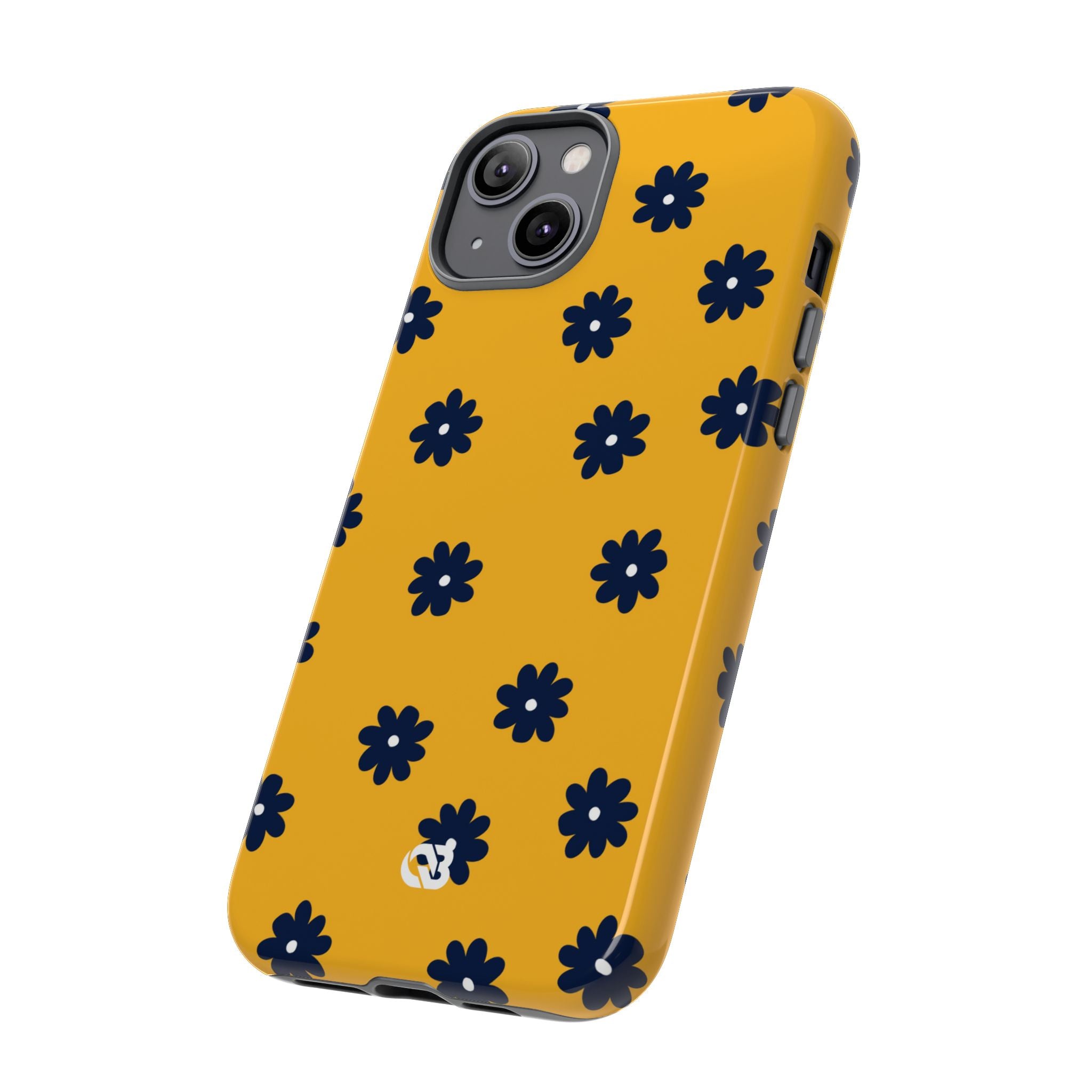 Navy Daisy Mustard · Tough Phone Case for iPhone