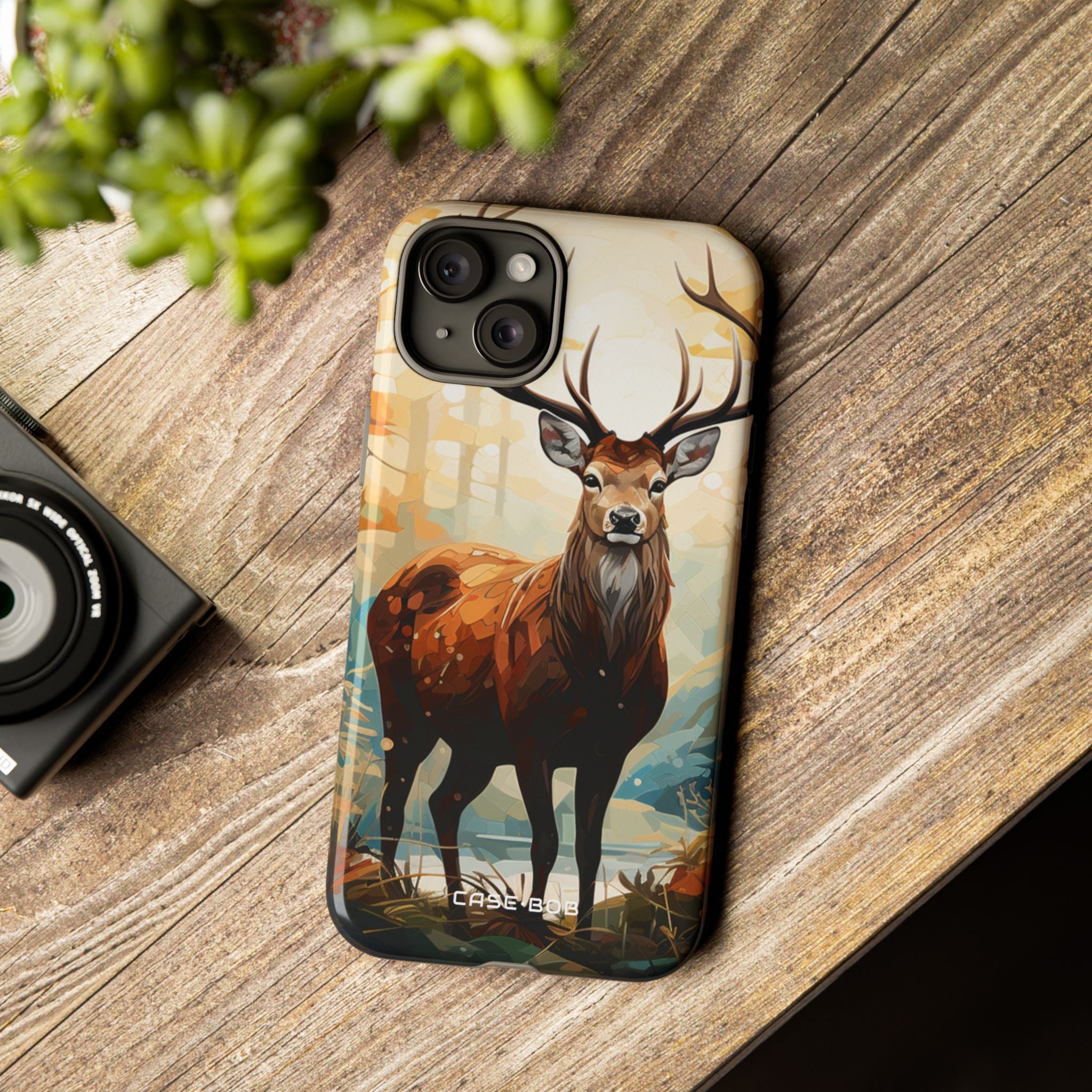 Glowing Stag iPhone 15 Plus Case - Tough - CASE•BOB