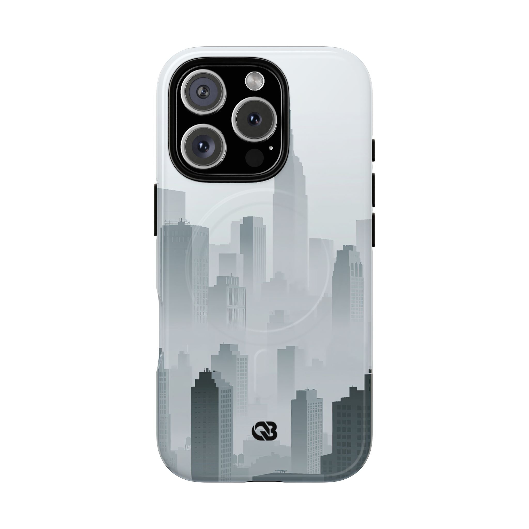 Grey Tough 2.0 Magsafe Phone Case for iPhone - Steel Mist Skyline