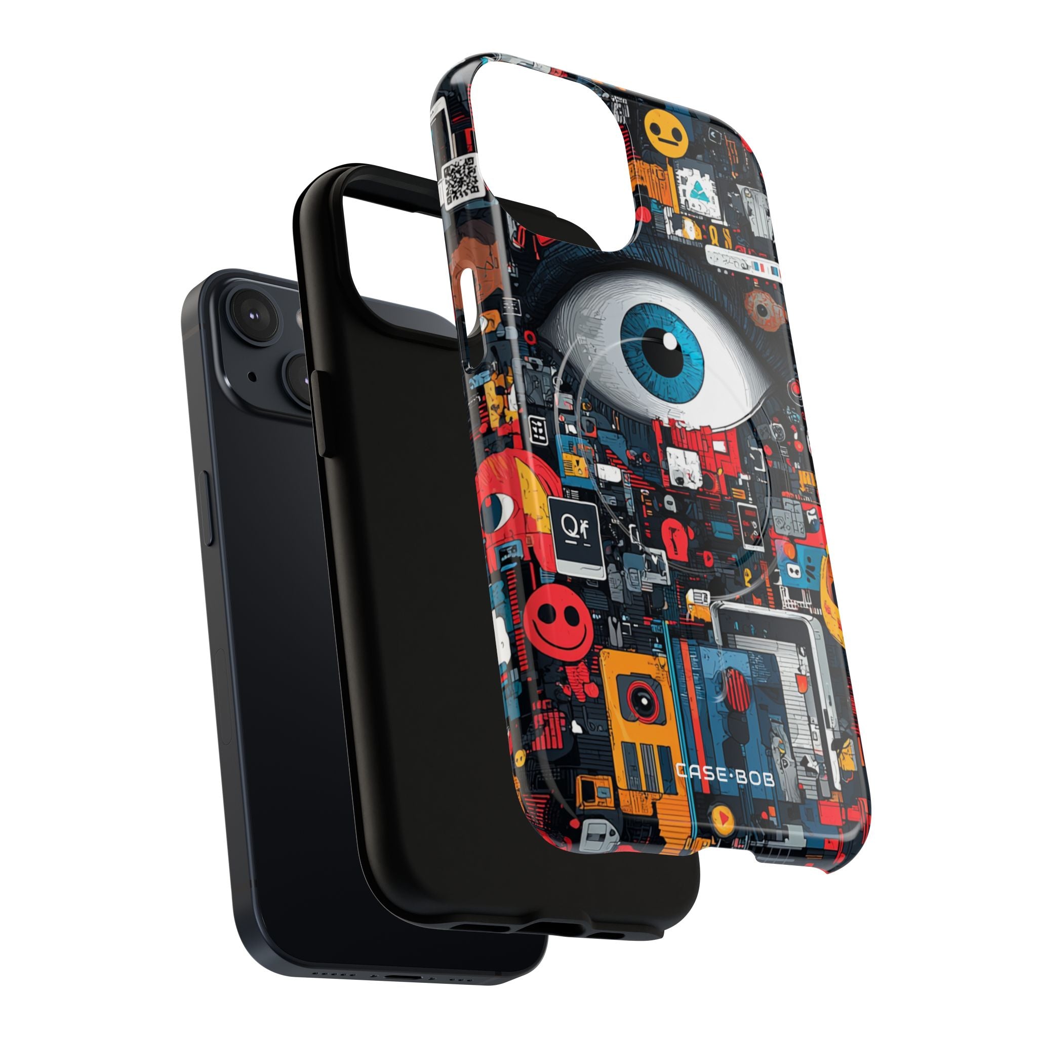 Digital Eye Blue iPhone 14 Case - Tough+