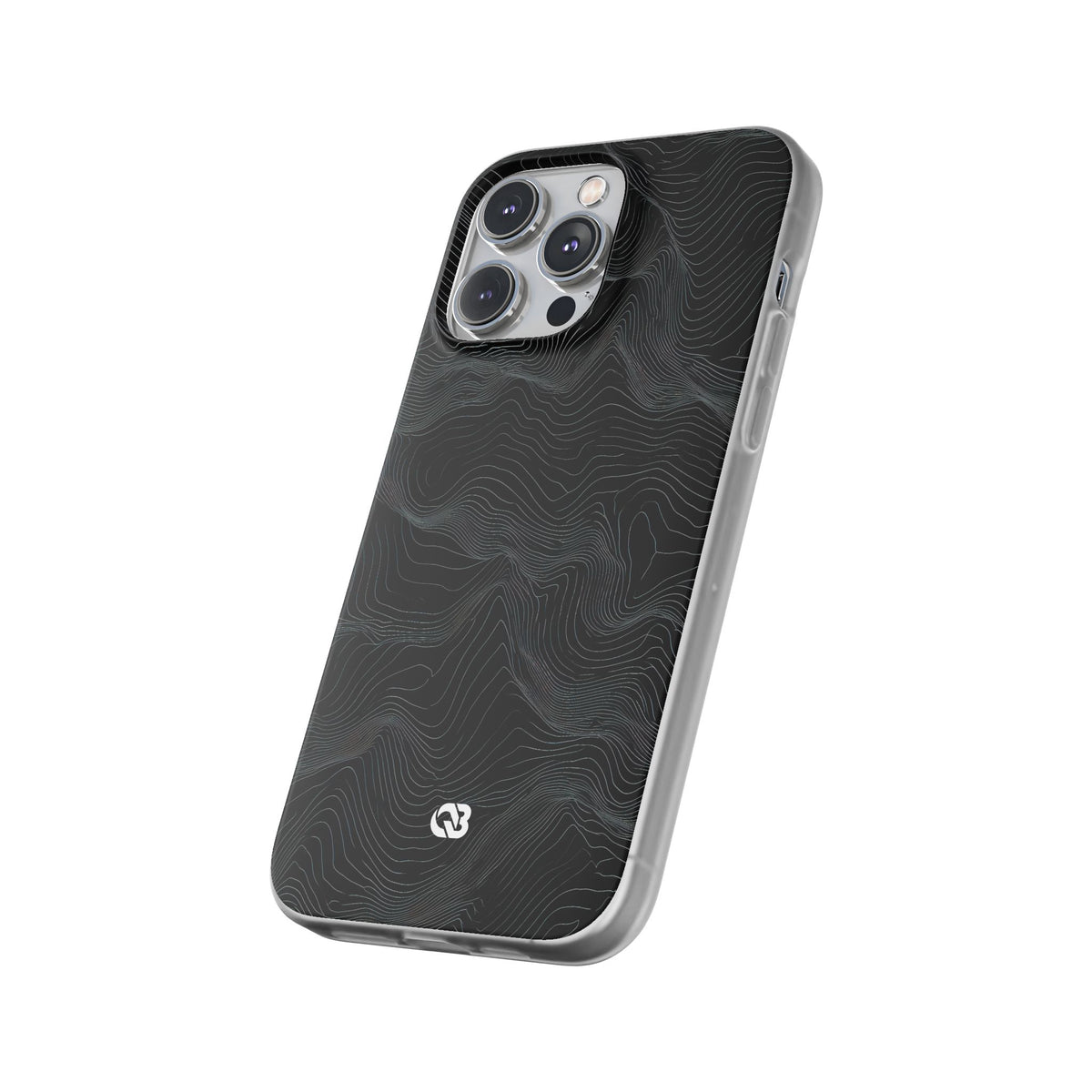 Obsidian Contour Elevation · Lite Phone Case for iPhone · Black