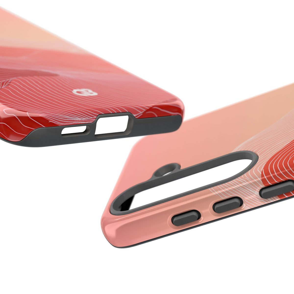Coral Ridge Contours · Tough Phone Case for Samsung · Red