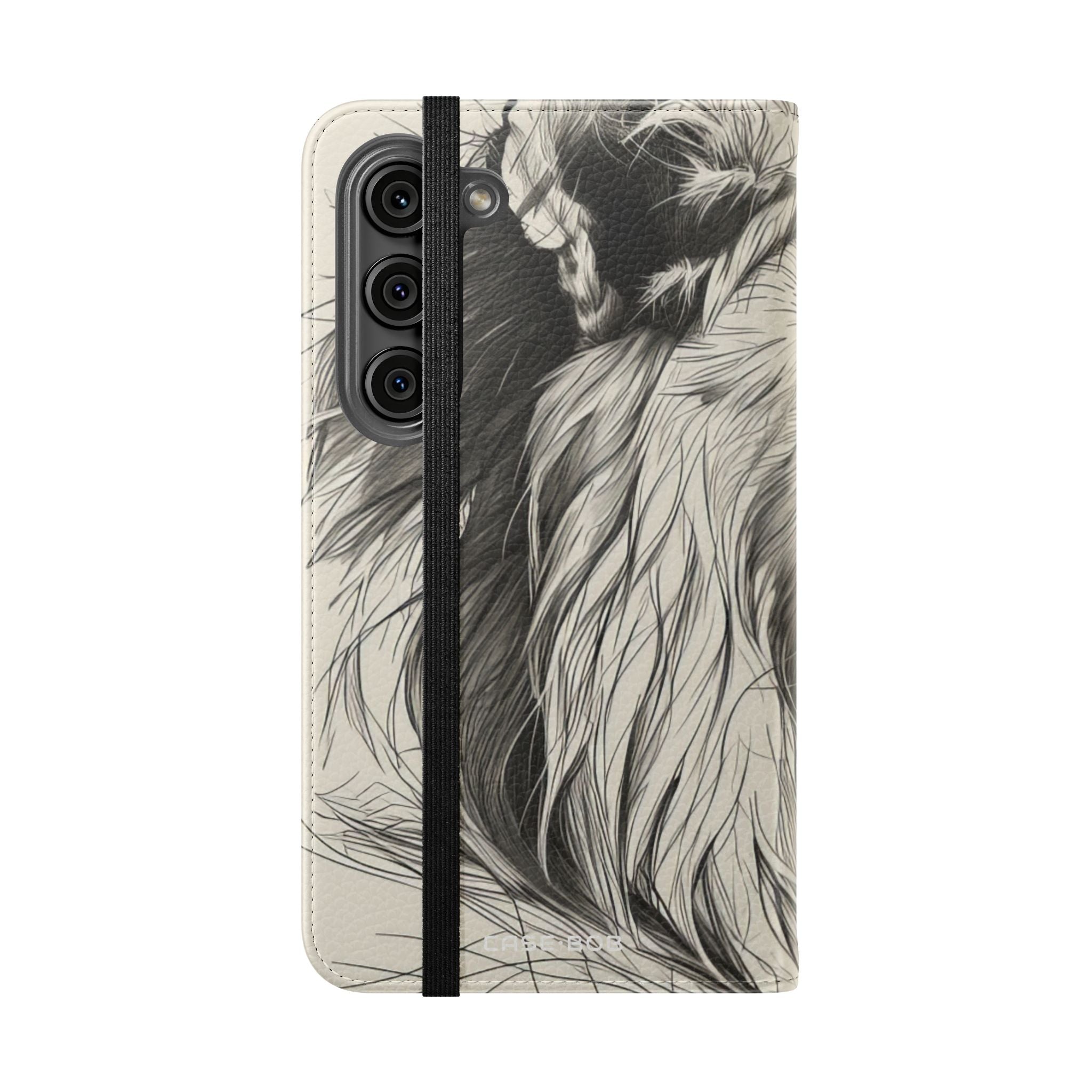 Lion Whisper Gray - Samsung S23 Case - Wallet