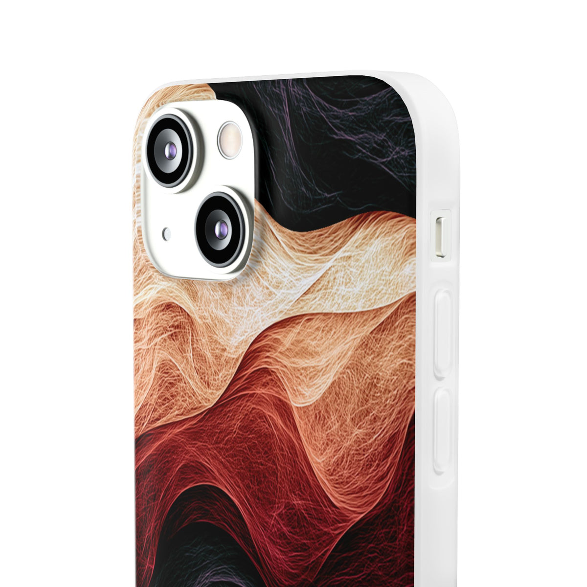 Ember Wave Dispersion · Lite Phone Case for iPhone · Red