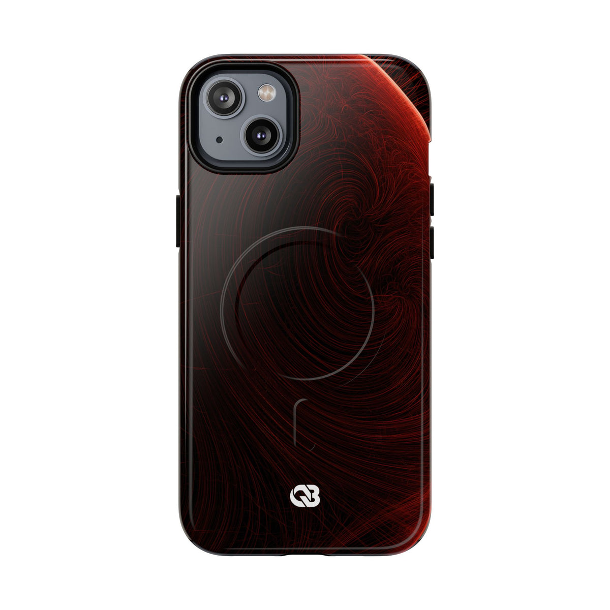 Crimson Solar Orbit · Tough 2.0 Magnetic Phone Case for iPhone · Red