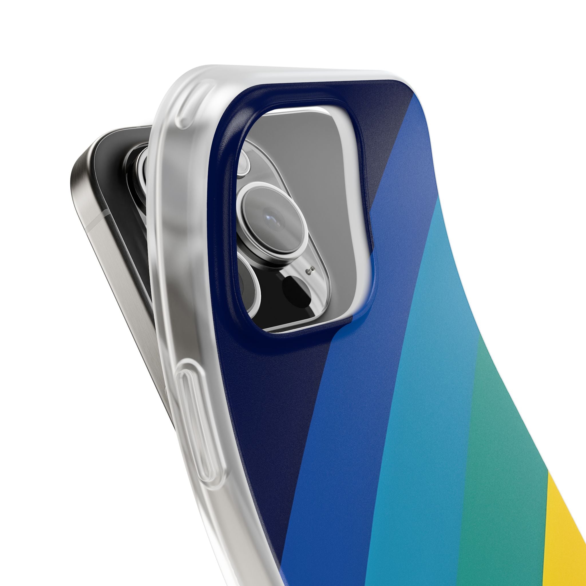 Prismatic Slant · Soft Phone Case for iPhone