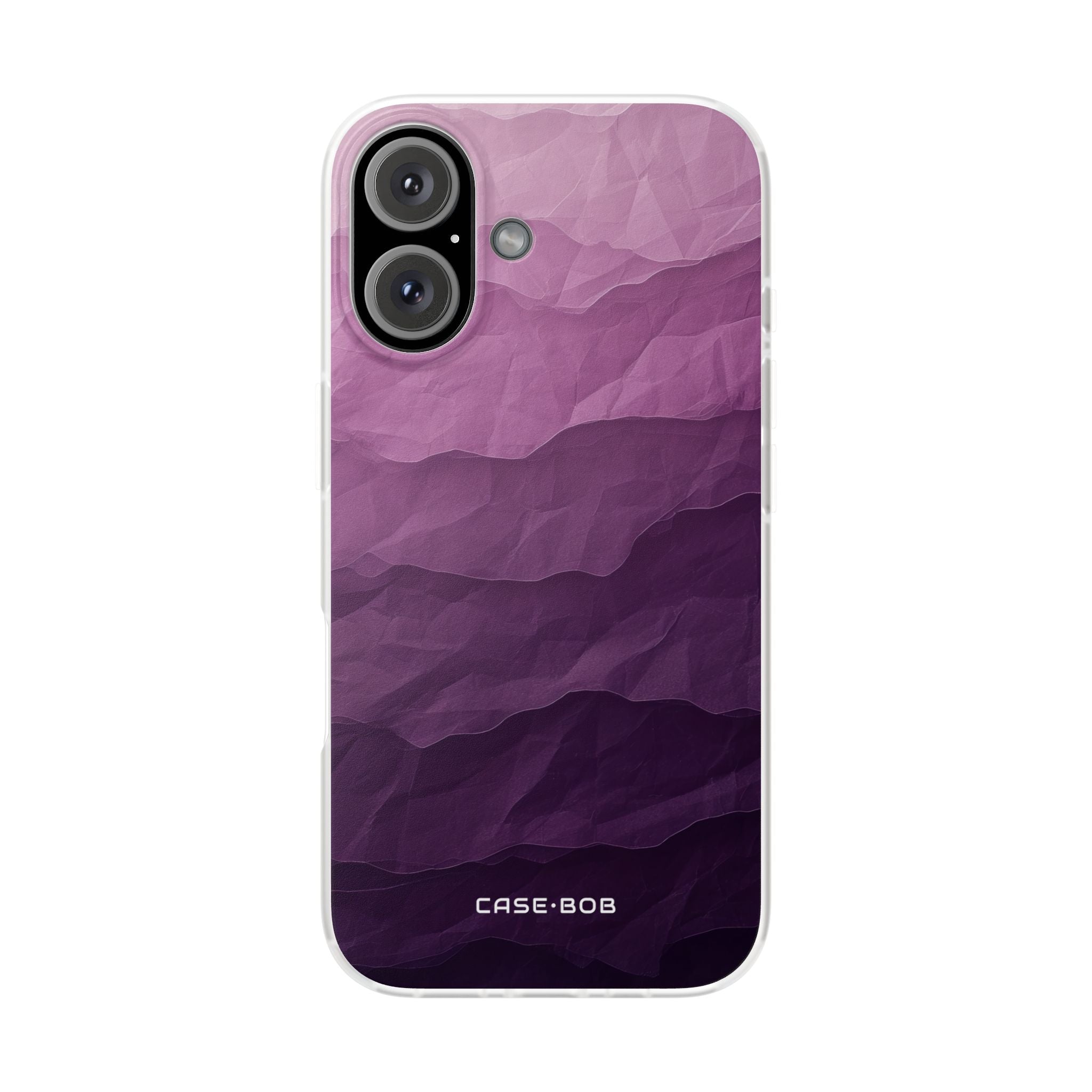 Purple Wave Layers iPhone 16 Case - Soft