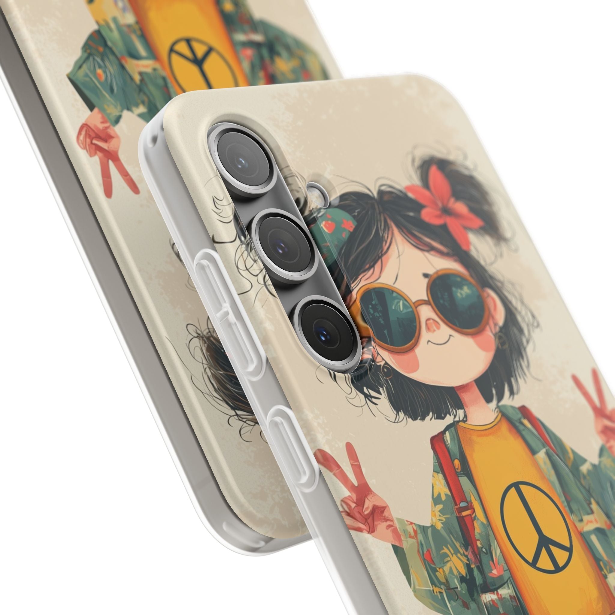 Peace Pigtails Samsung S24 Plus Case - Soft