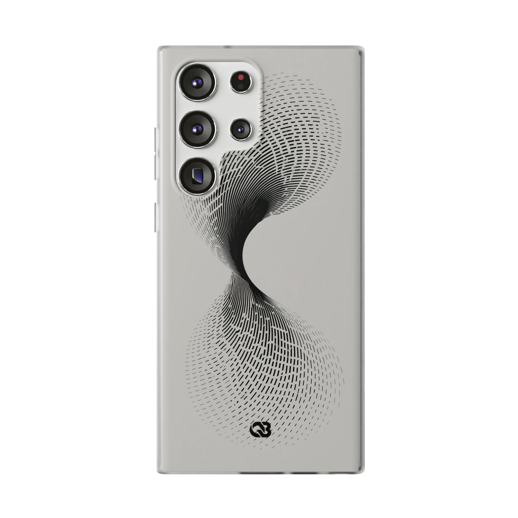 White Lite Phone Case for Samsung - Linear Torsion Grid