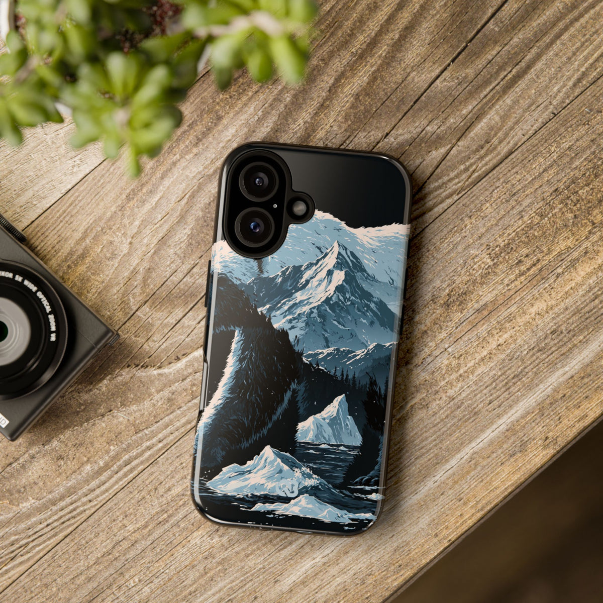 Nordic Arctic Bear · Tough Phone Case for iPhone · Black