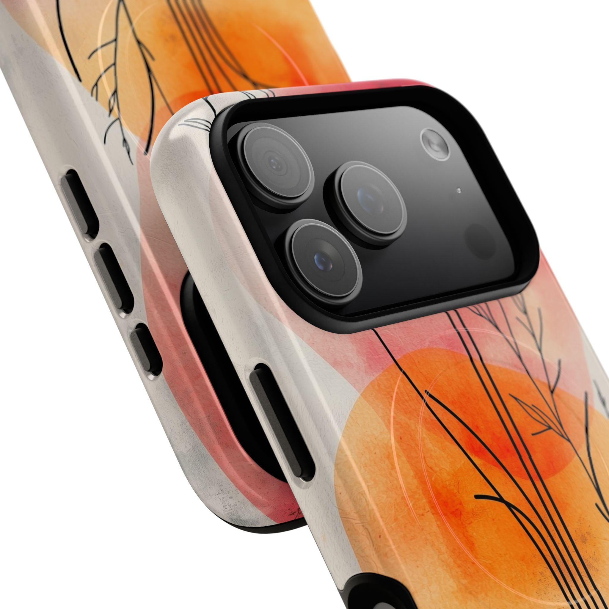 Curved Stem Sunset iPhone 17 Pro Case - Tough+ - CASE•BOB