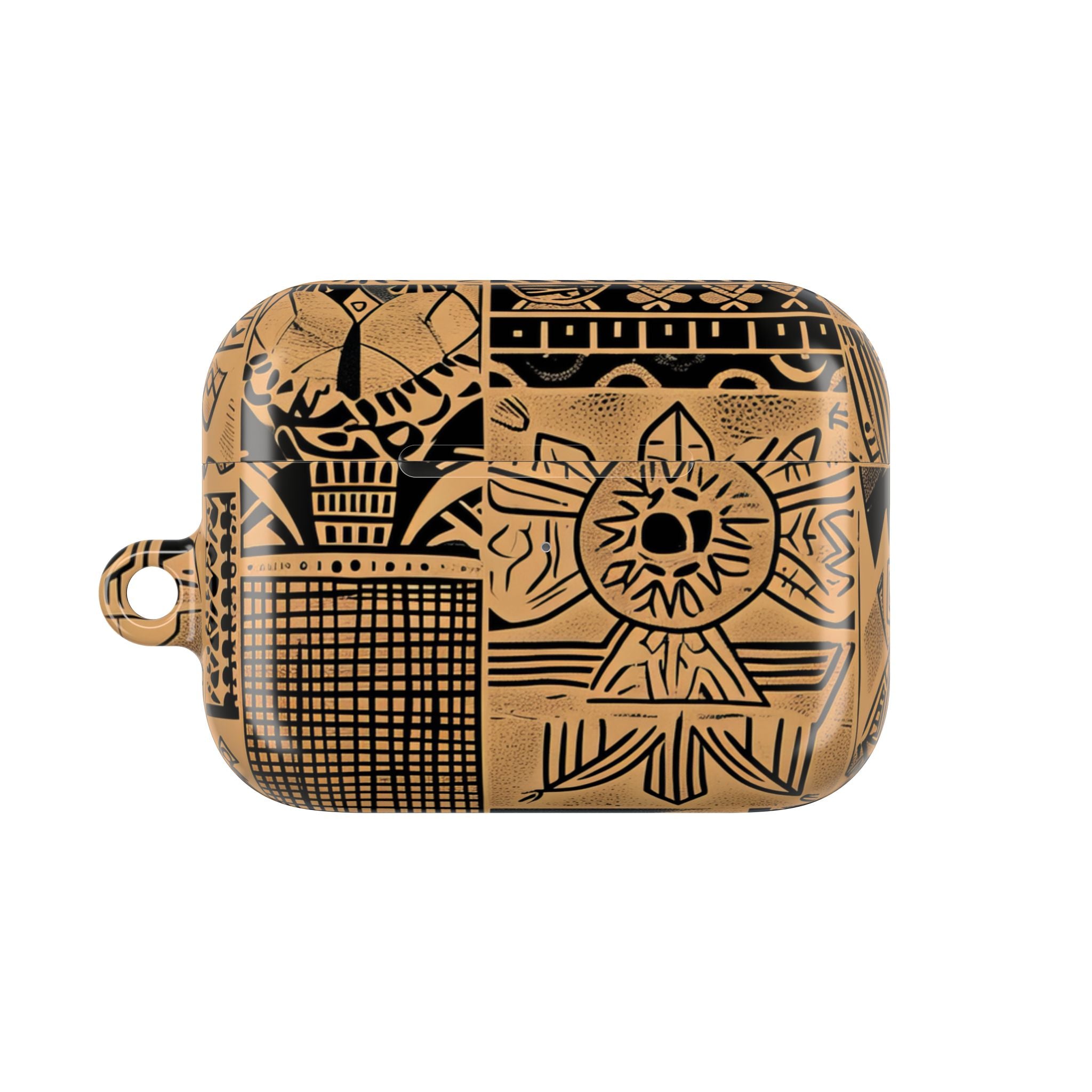 Celestial Faces Brown - AirPods Cover