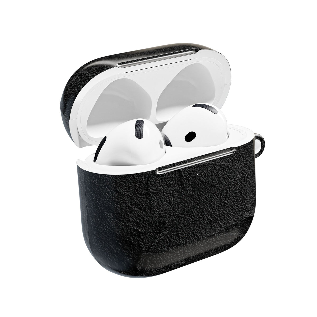 Obsidian Stucco Relief · Hard Case for AirPods & AirPods Pro · Black