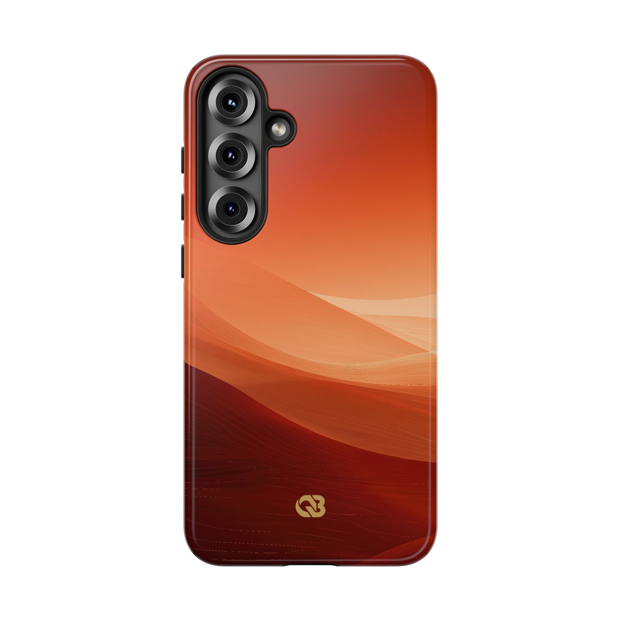 Orange Tough Phone Case for Samsung - Crimson Dune Gradient