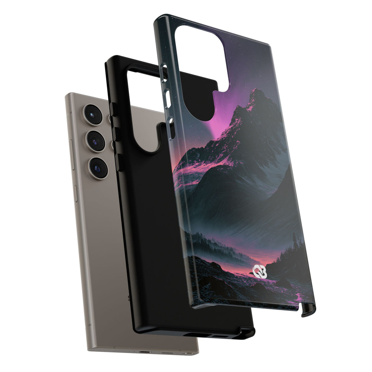 Arctic Aurora Summit · Tough Phone Case for Samsung · Black