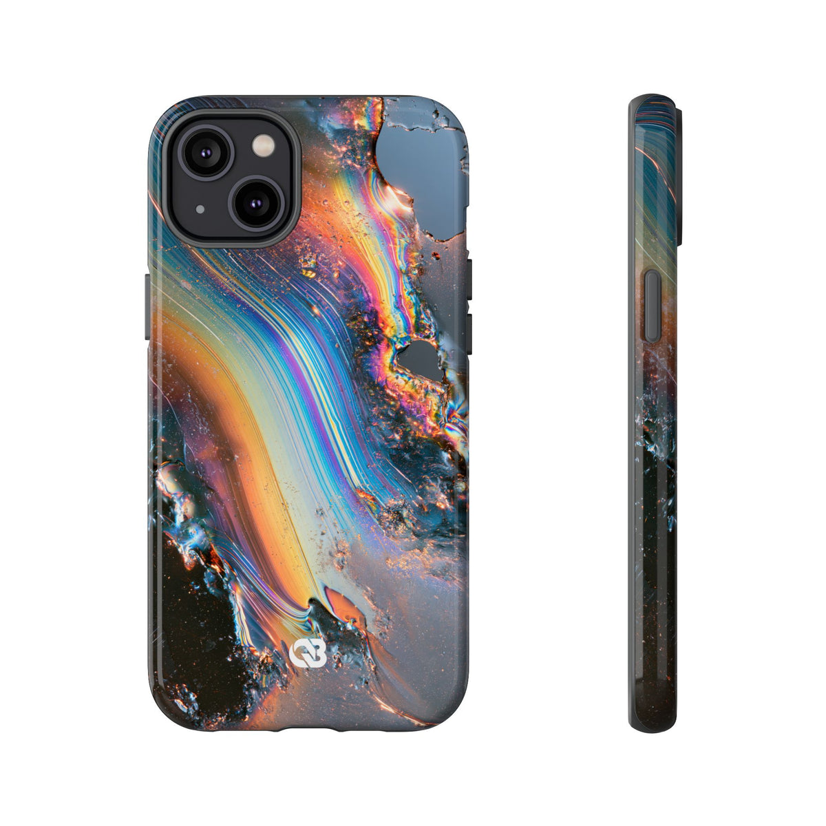 Prismatic Aura Flow · Tough Phone Case for iPhone · Blue