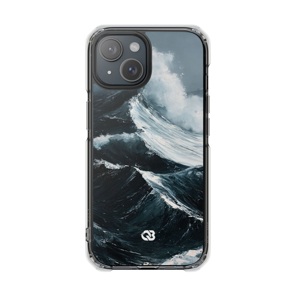 Nordic Swell · Clear Impact Magnetic Phone Case for iPhone · Blue