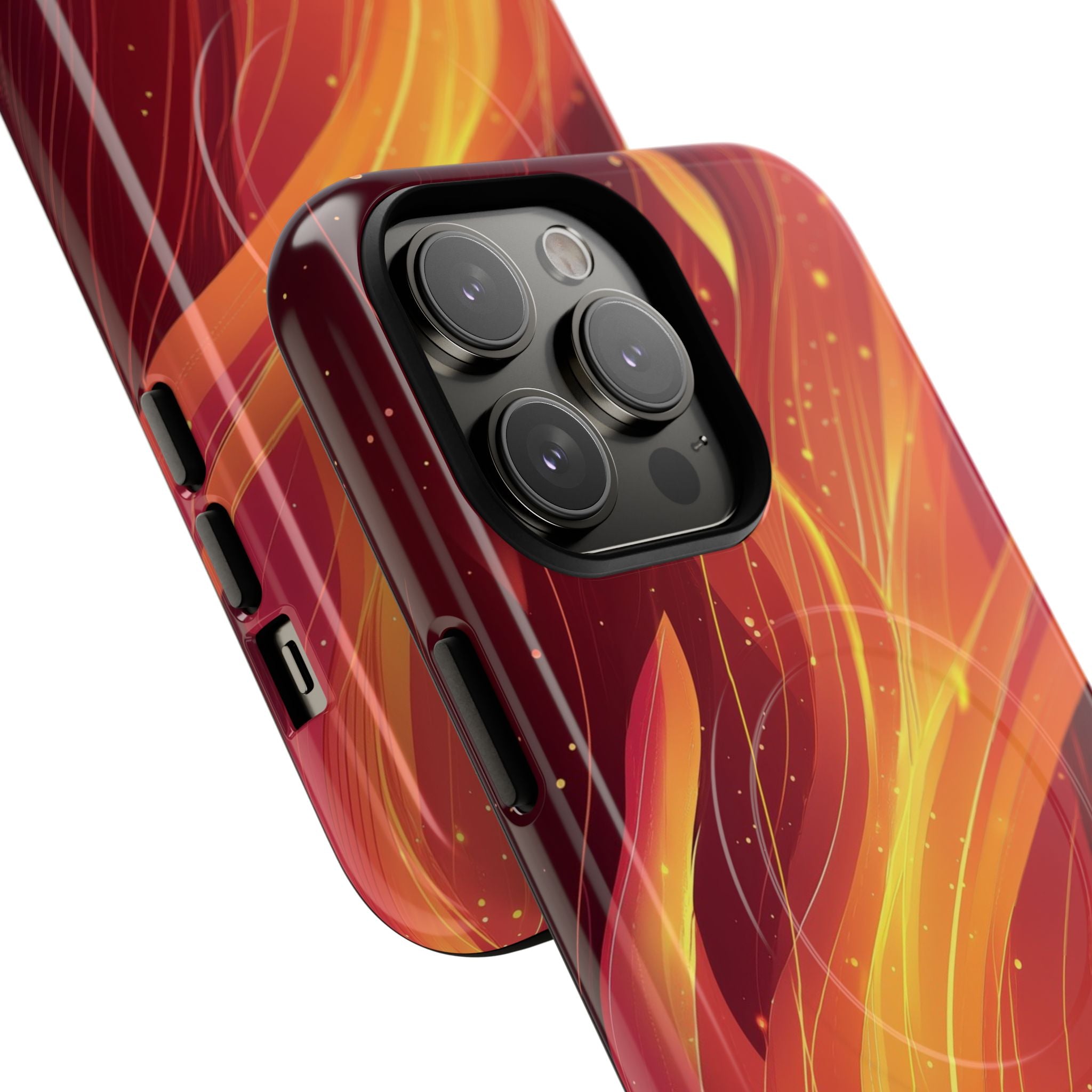 Flaming Flow iPhone 14 Pro Max -kovaus - Tough+