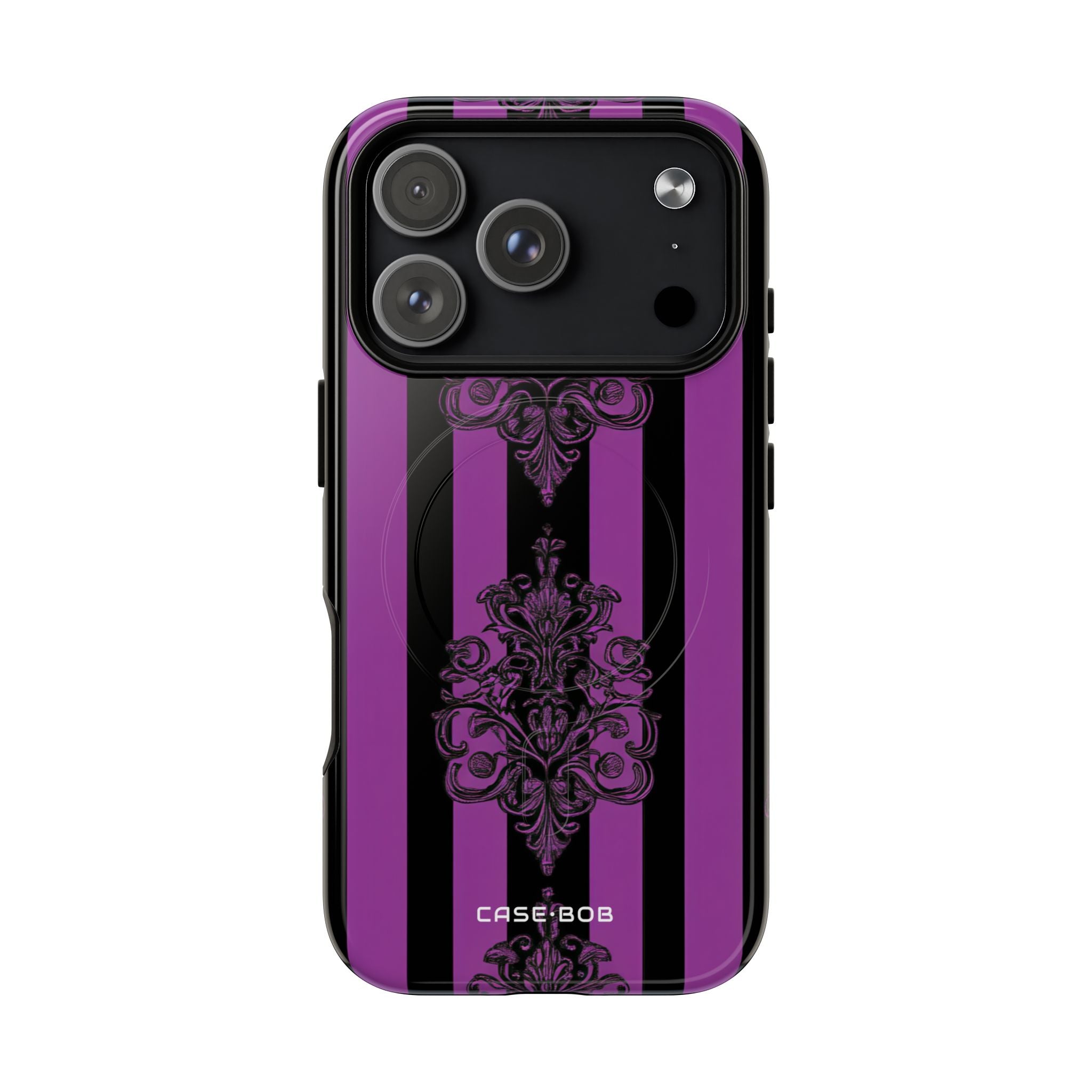 Damask Elegance Purple iPhone 17 Pro Case - Tough+ - CASE•BOB