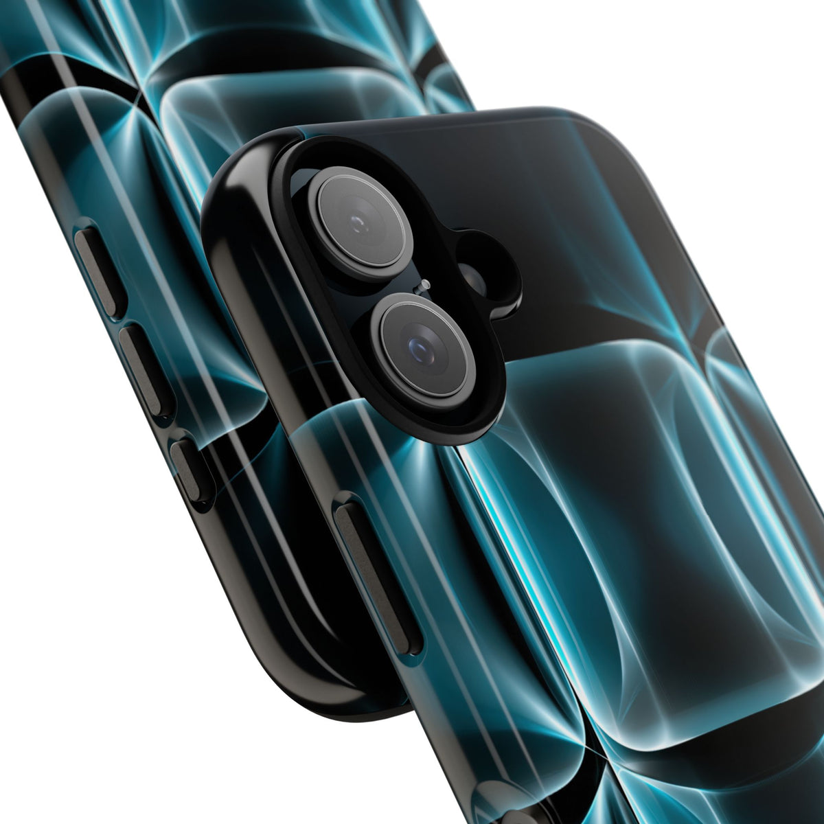 Translucent Cyber Grid · Tough Phone Case for iPhone · Teal