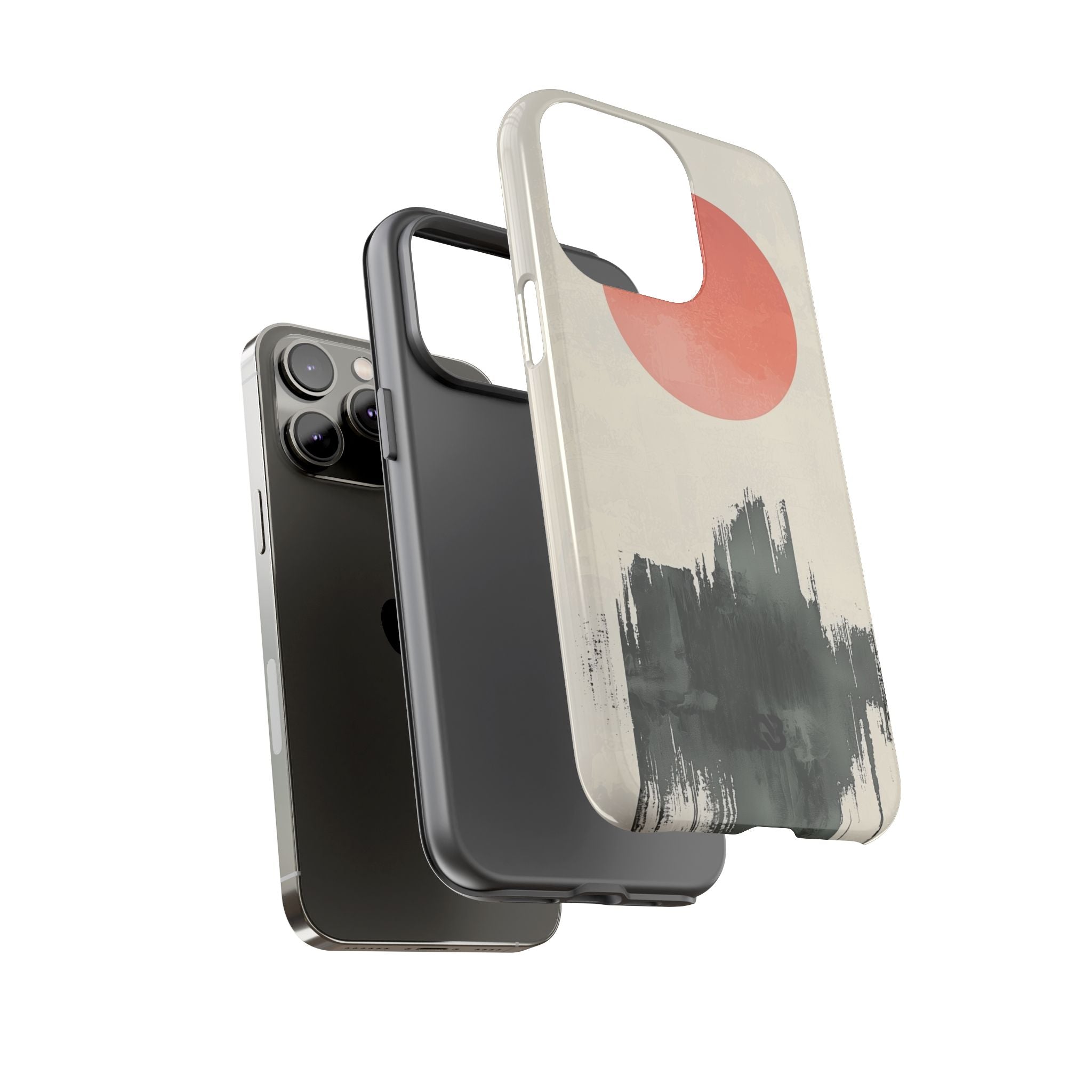 Crimson Sun Strokes · Coque de téléphone Tough pour iPhone