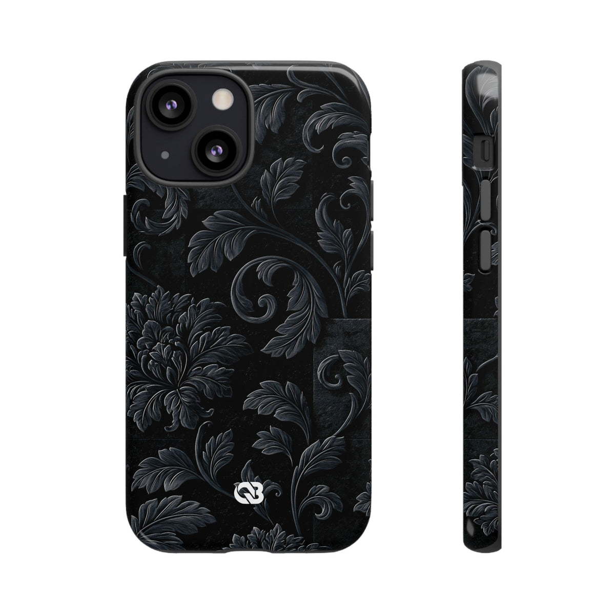 Obsidian Damask · Tough Phone Case for iPhone · Black