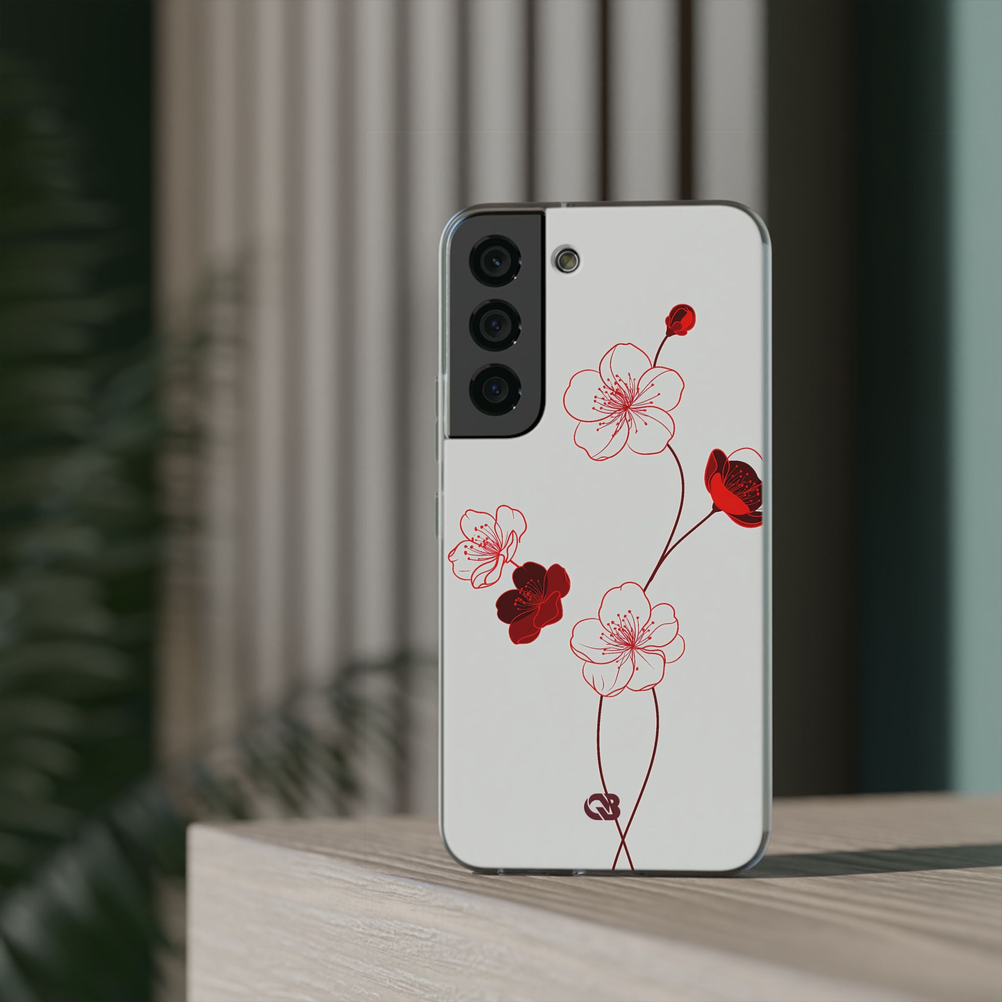 Red Lite Phone Case for Samsung - Kyoto Ember Bloom