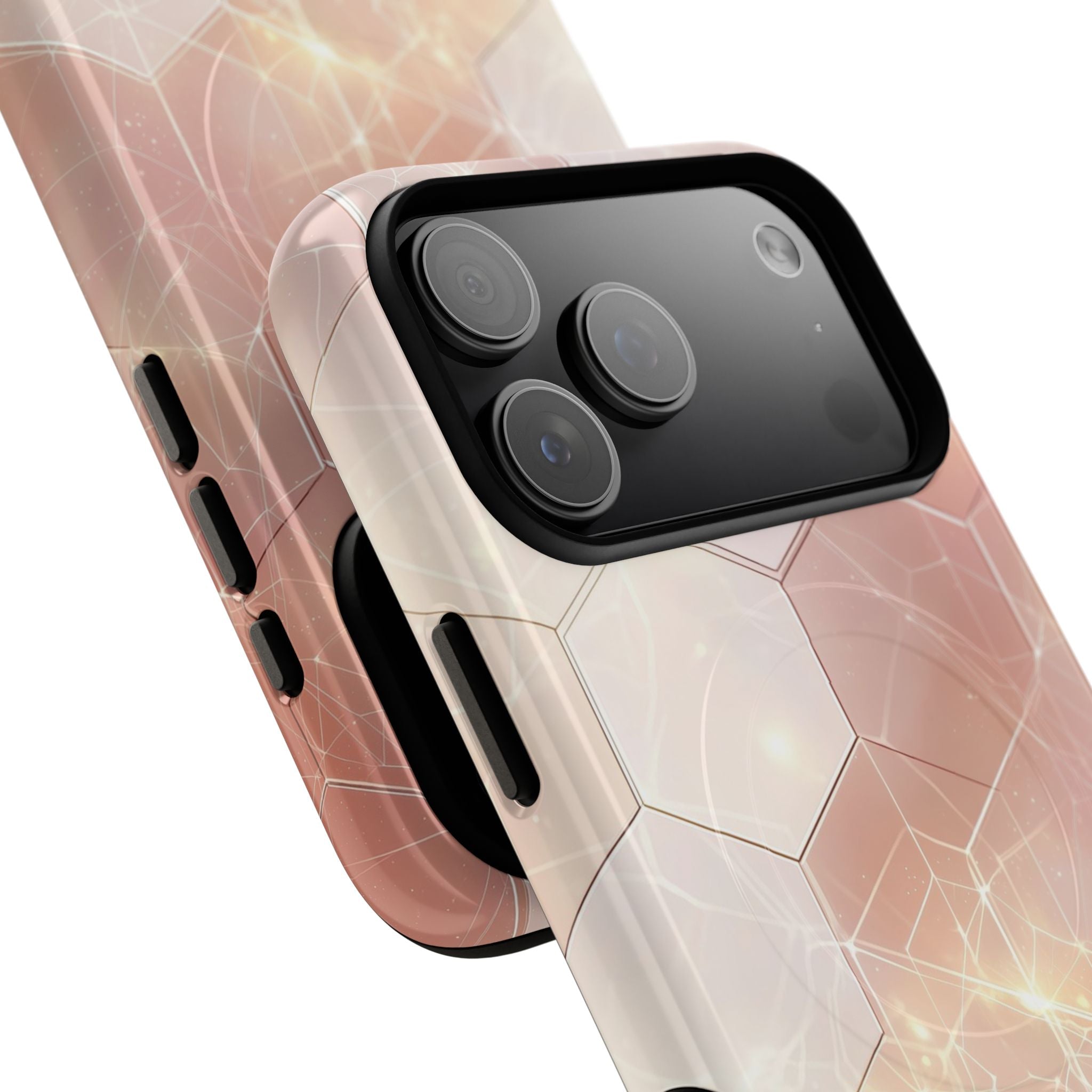 Honeycomb Glow iPhone 17 Pro Max Case - Tough+ - CASE•BOB