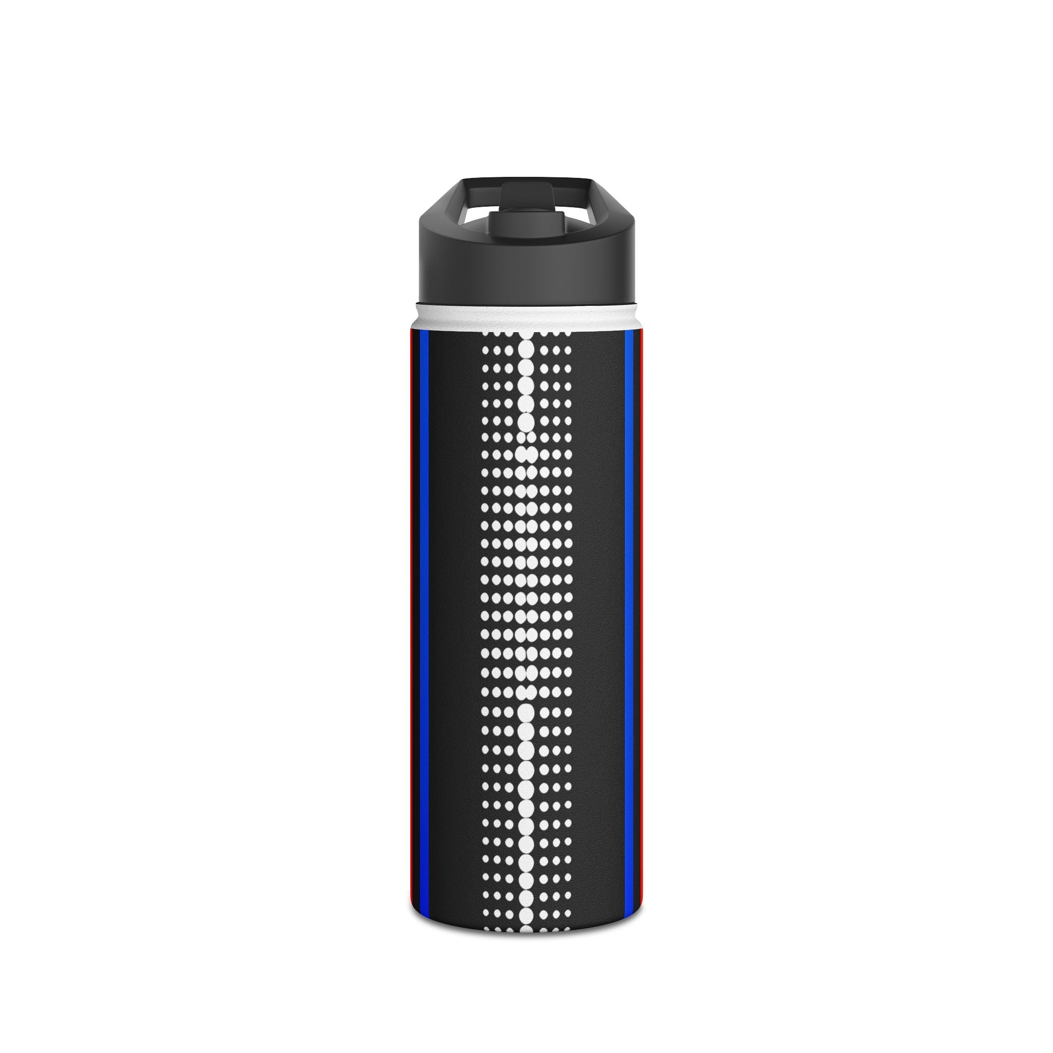 Tapered Dot Columns - Stainless Steel Water Bottle