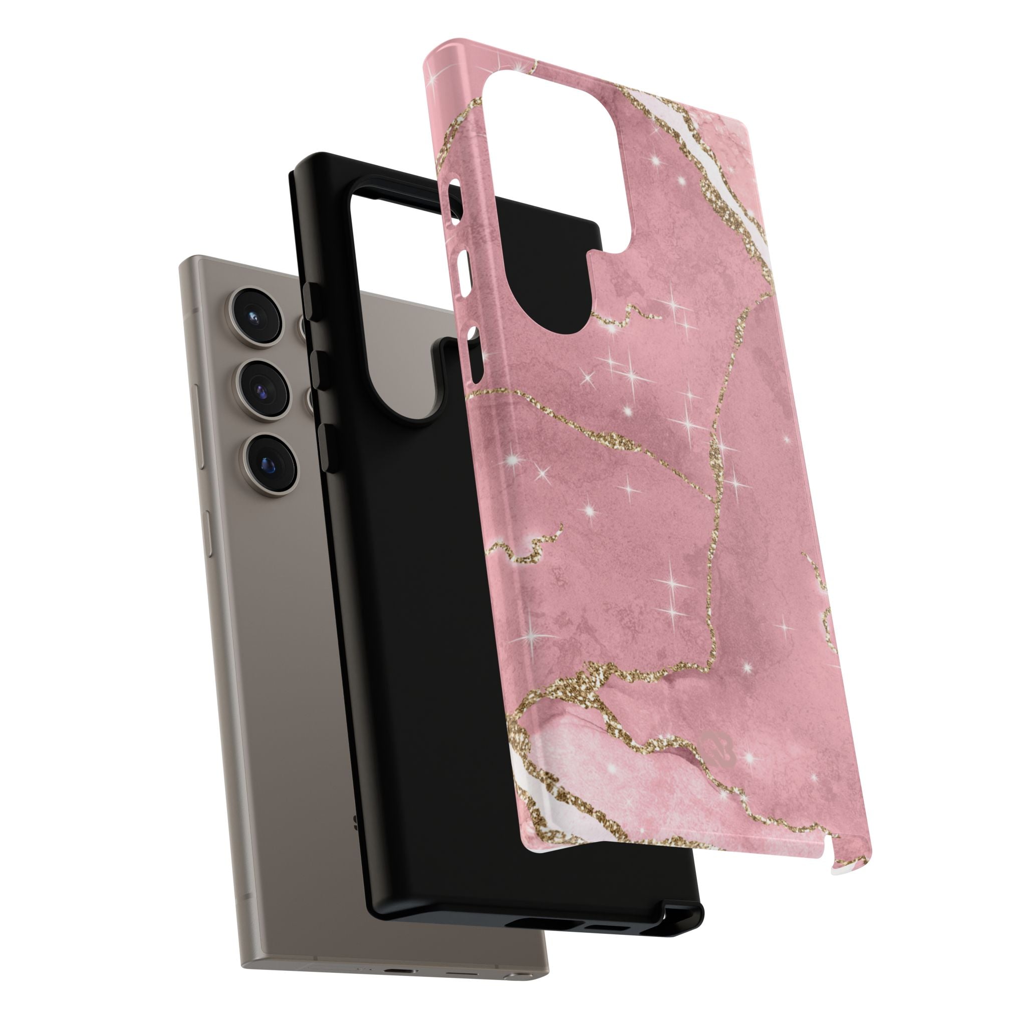 Rose Sparkle Marble · Tough Phone Case for Samsung