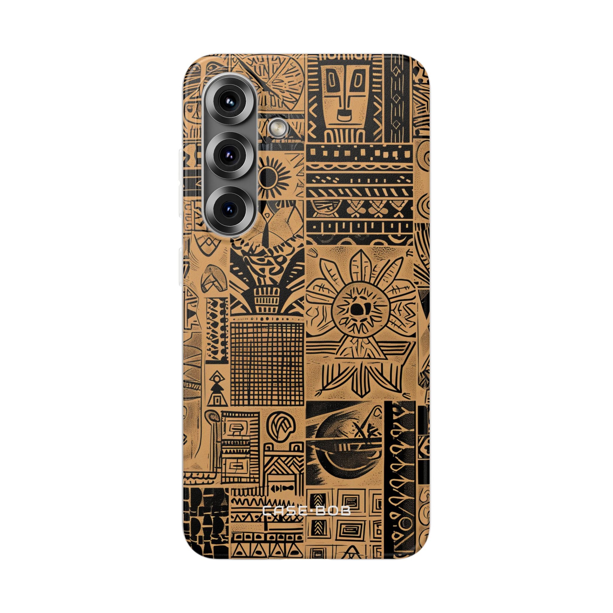 Tribal Faces Samsung S25 Case - Soft