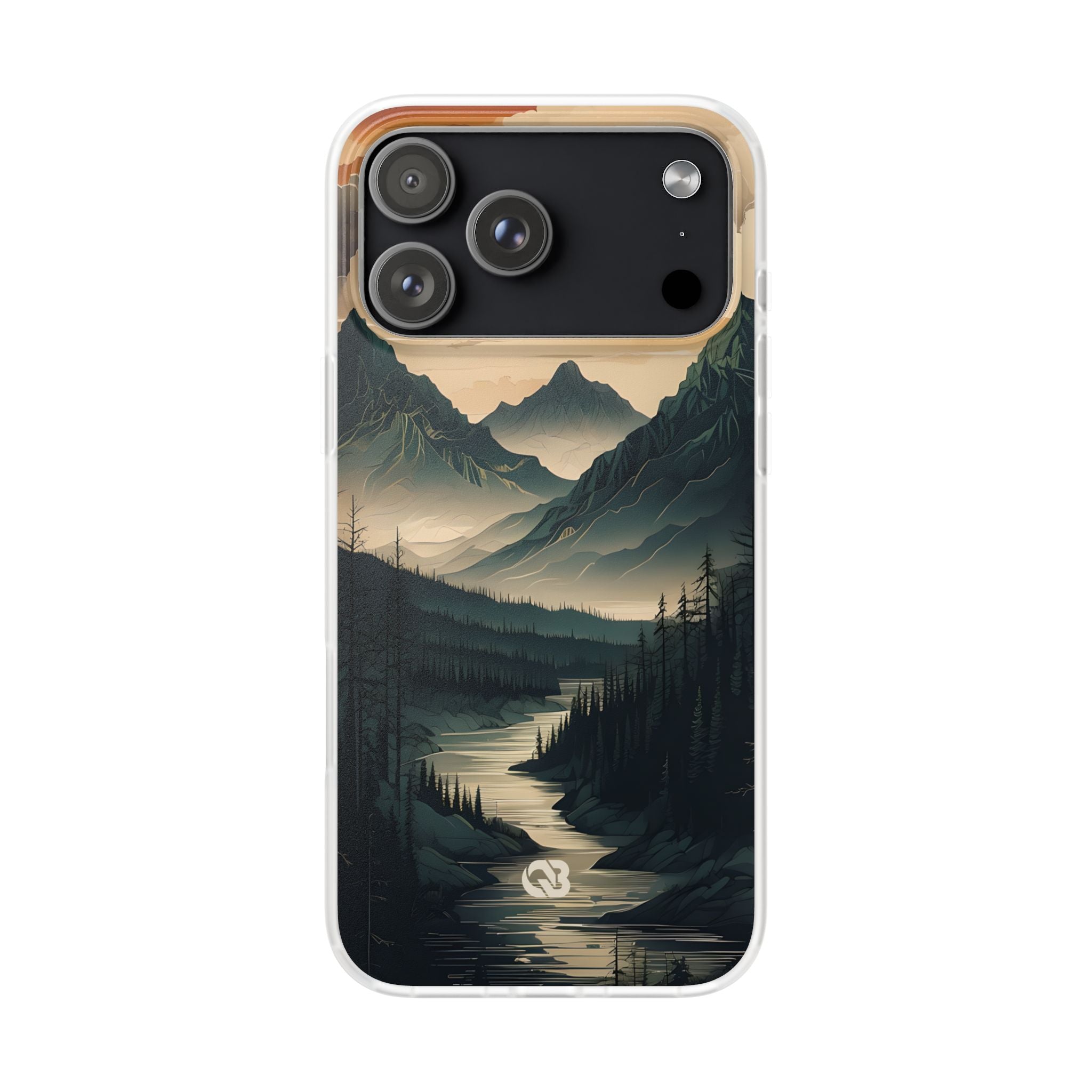 Summit River Dusk · Soft Phone Case for iPhone