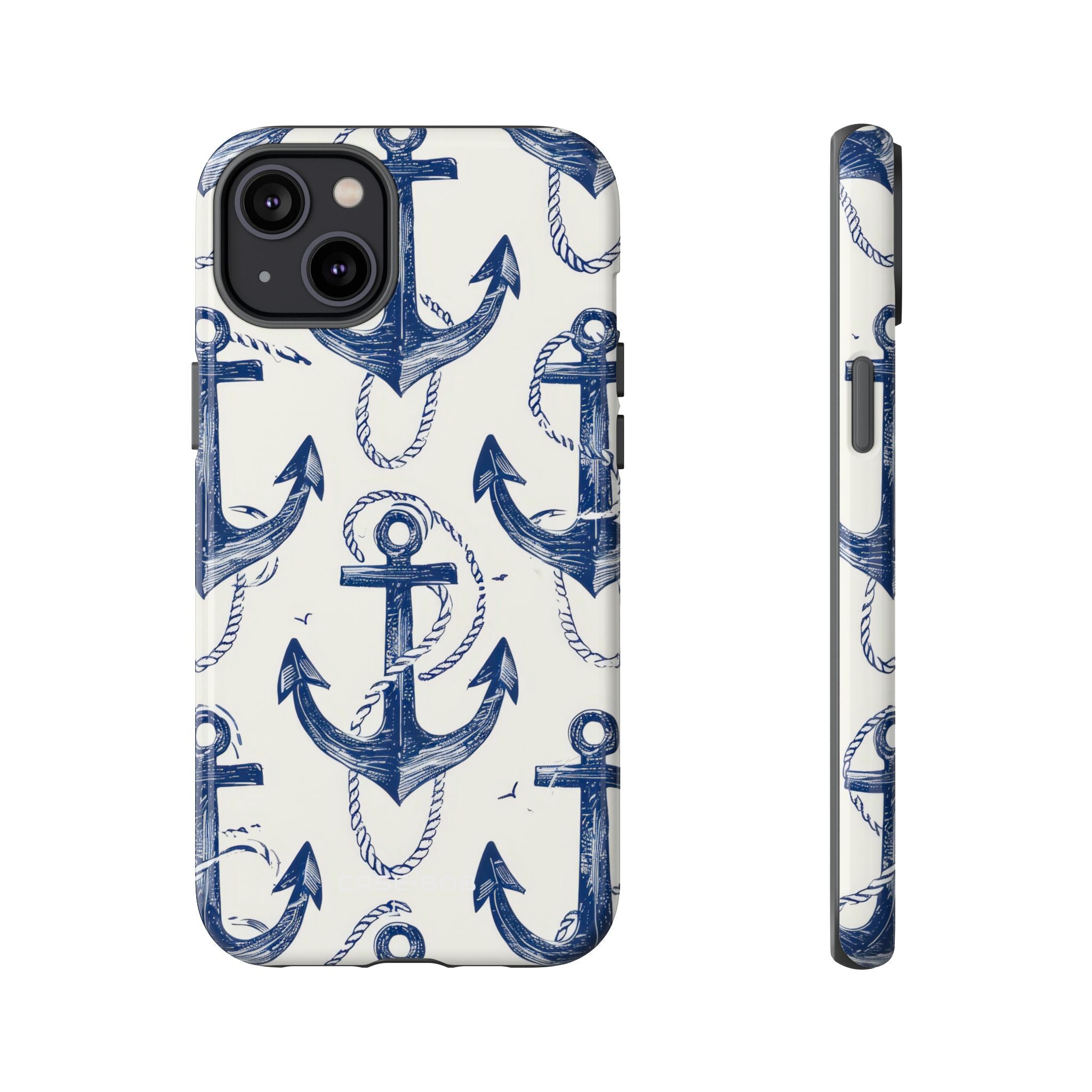 Navy Ankerlus iPhone 14 Plus Case - Tough