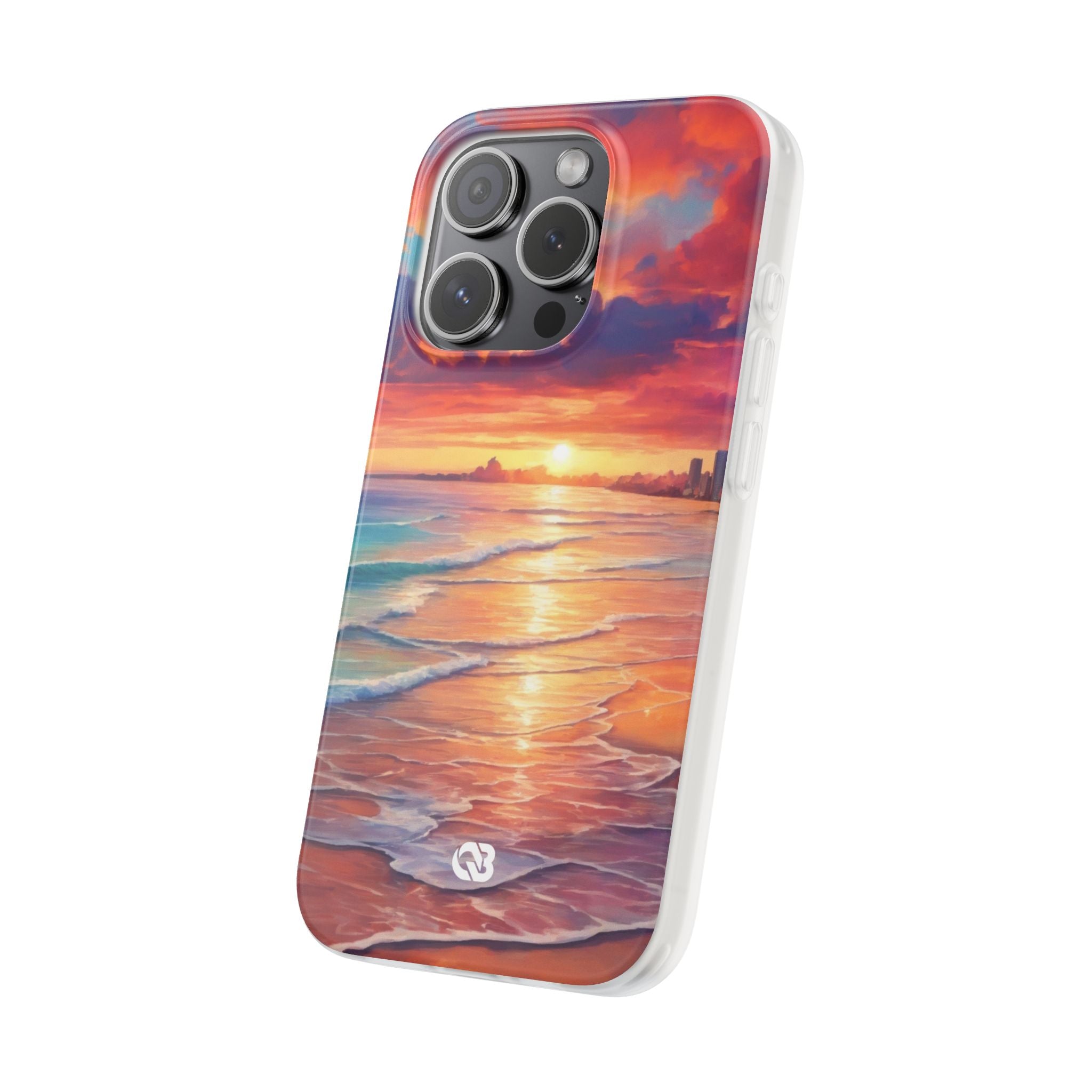 Crimson Shore Horizon · Soft Handyhülle für iPhone