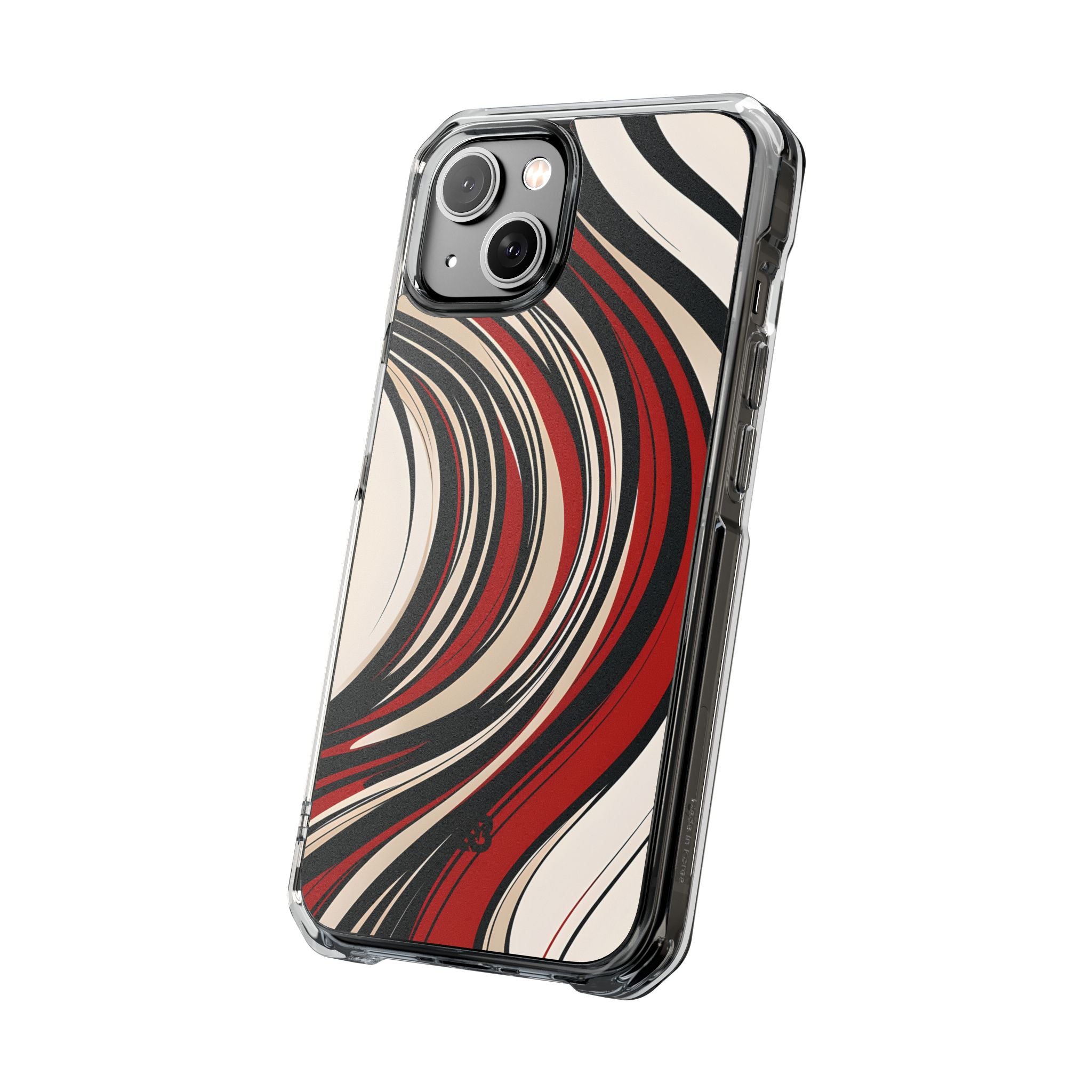 Karmesin Fluss Wellen · Impact Handyhülle für iPhone · Magsafe