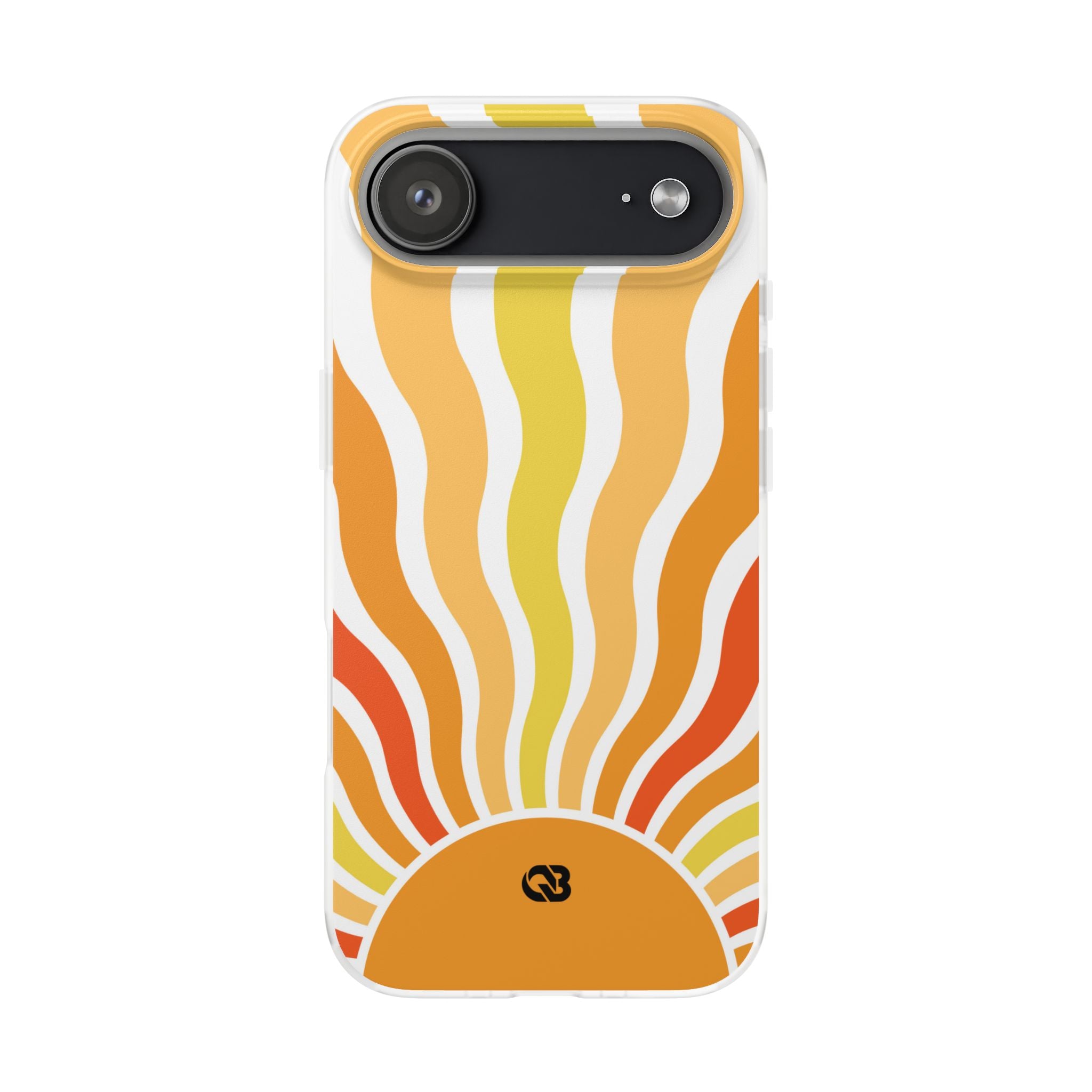 Amber Solar Waves · Soft Phone Case for iPhone