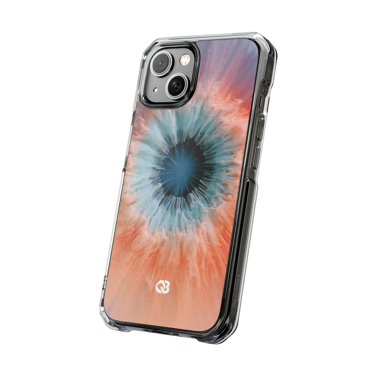 Radiant Aura Core · Clear Impact Magnetic Phone Case for iPhone · Orange
