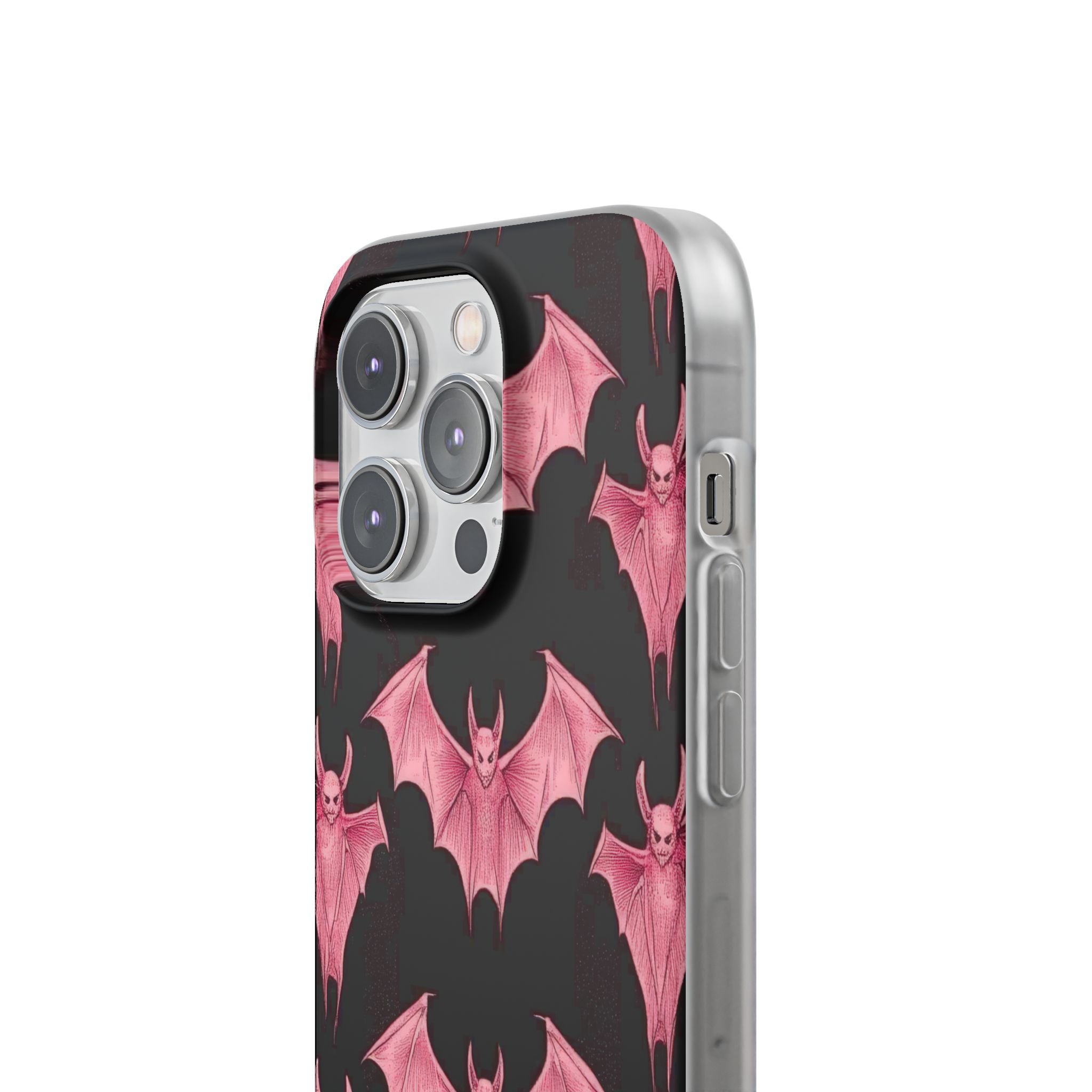 Pink Batwave iPhone 14 Pro Case - Soft
