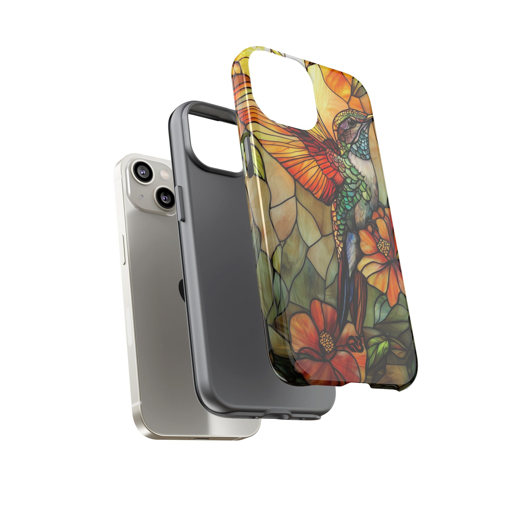 Amber Glass Hummingbird · Tough Phone Case for iPhone