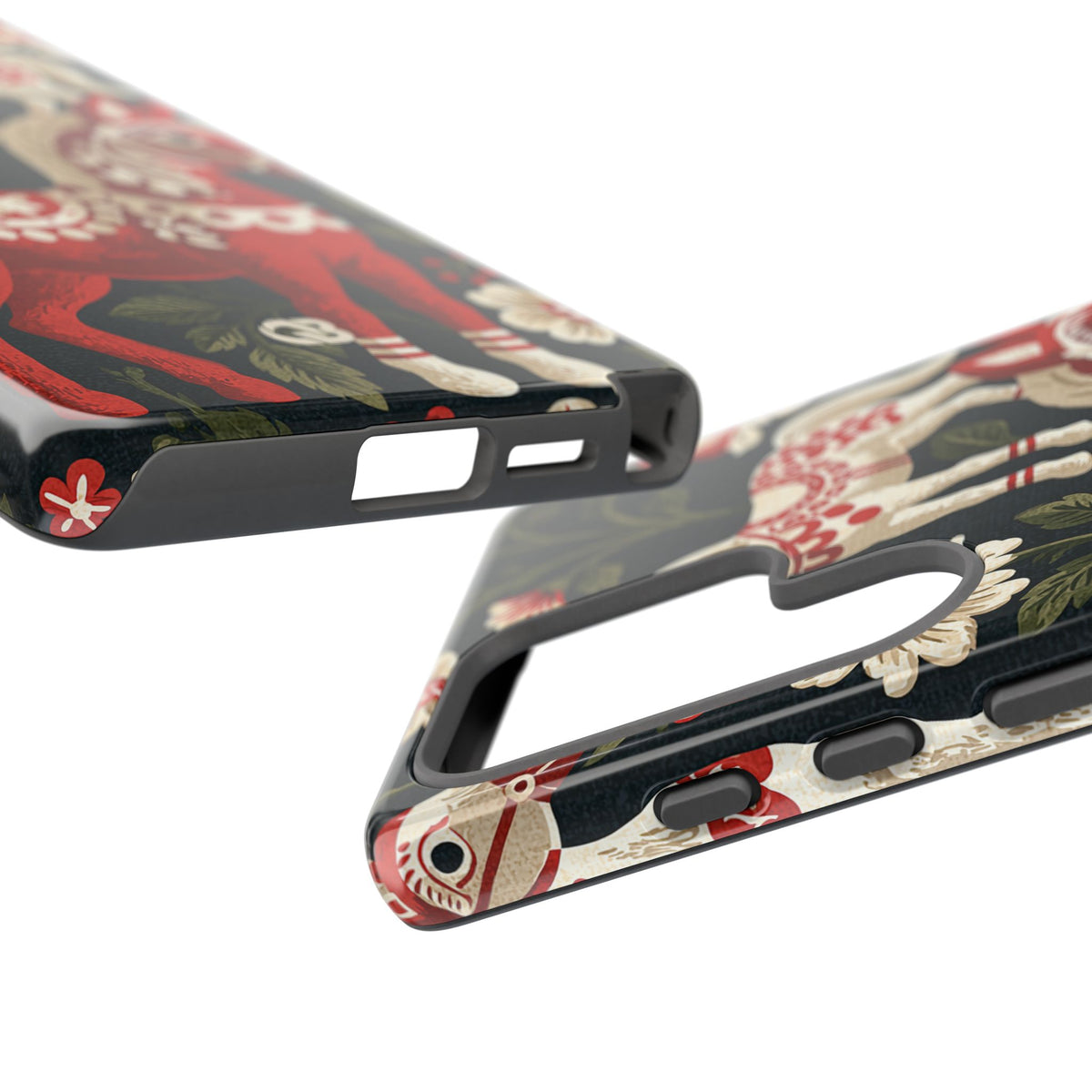 Nordic Dala Meadow · Tough Phone Case for Samsung · Red
