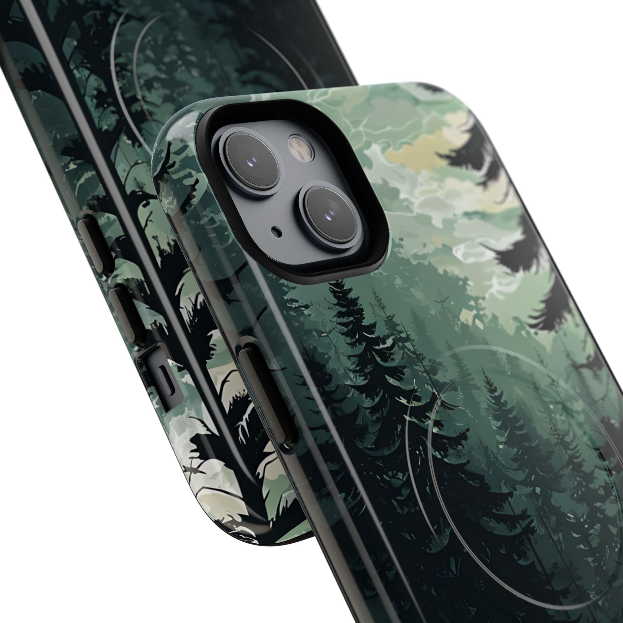 Misty Pine Shadow · Tough+ Phone Case for iPhone · Magsafe