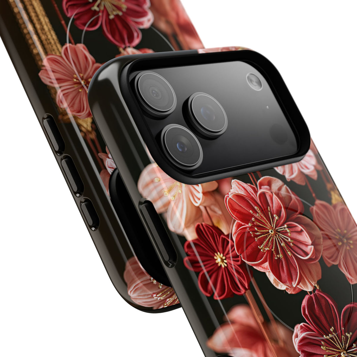 Silk Blossom Kanzashi · Tough 2.0 Magnetic Phone Case for iPhone · Pink