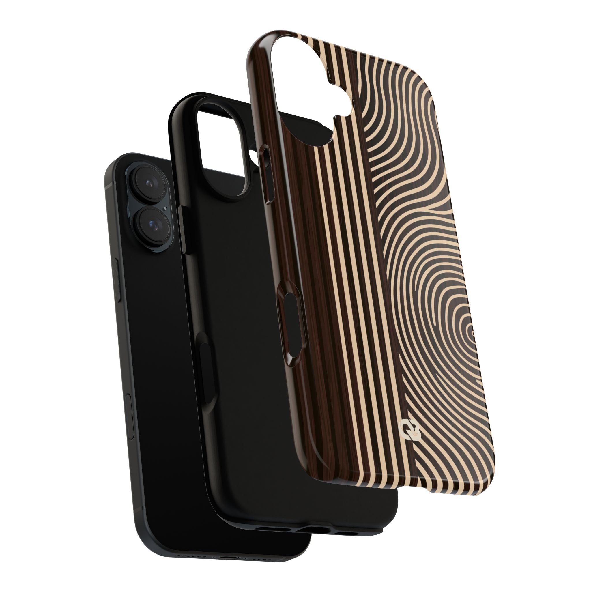 Brown Tough Phone Case for iPhone - Espresso Sand Ridge