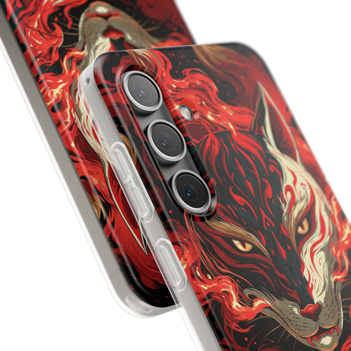 Crimson Kitsune Spirit · Lite Phone Case for Samsung · Red
